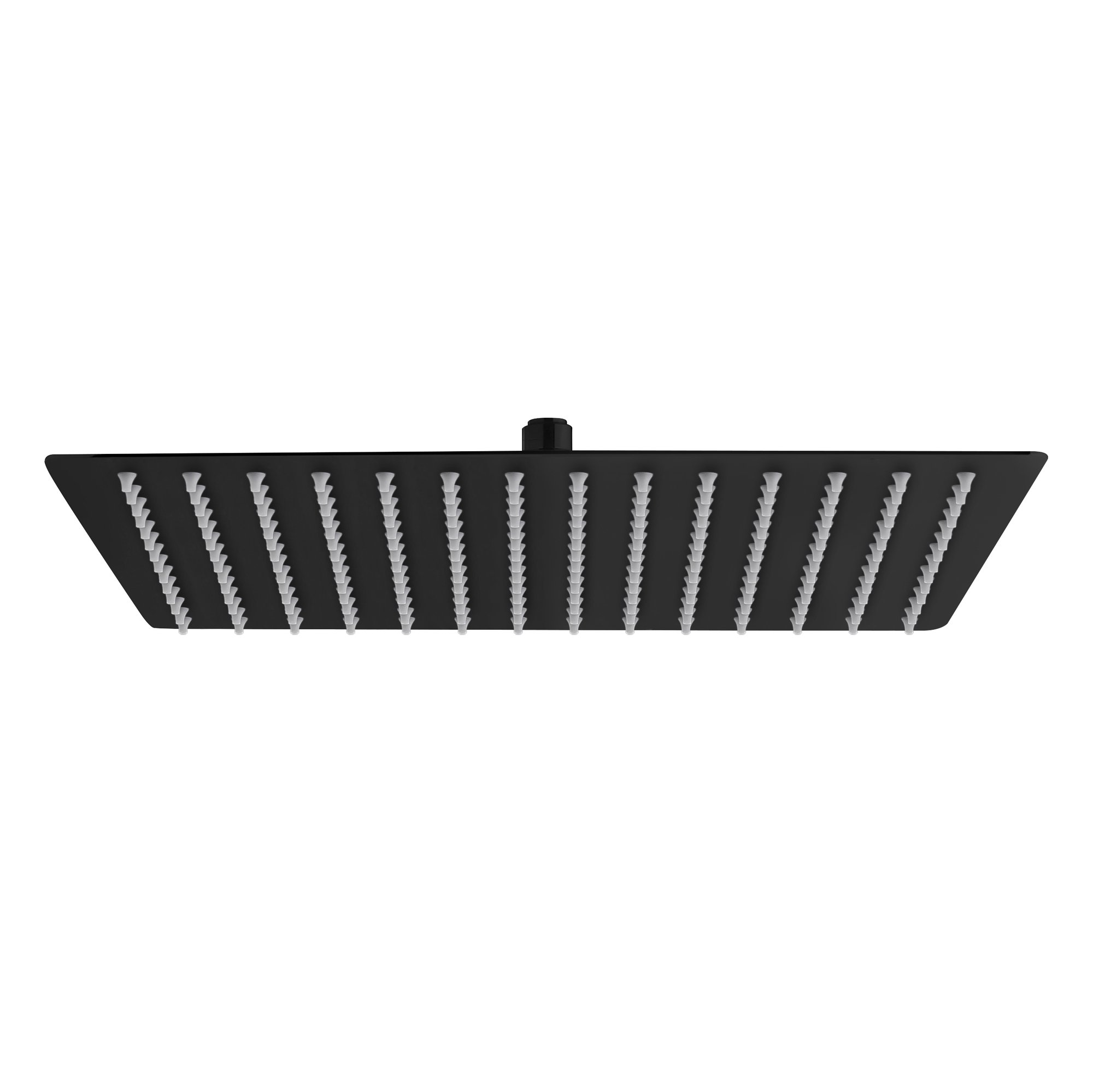 ALONI VIERKANT REGENDOUCHE RVS MAT ZWART 20X20CM