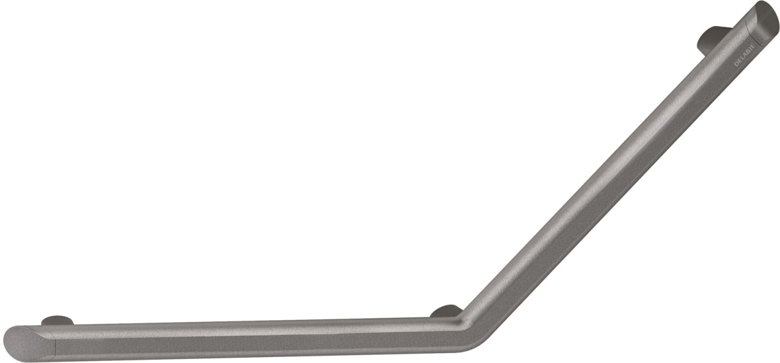 Delabie Be-Line hoeksteun 135° Ø35, 400x400mm met 3 bevestigingspunten, aluminium antraciet grijs