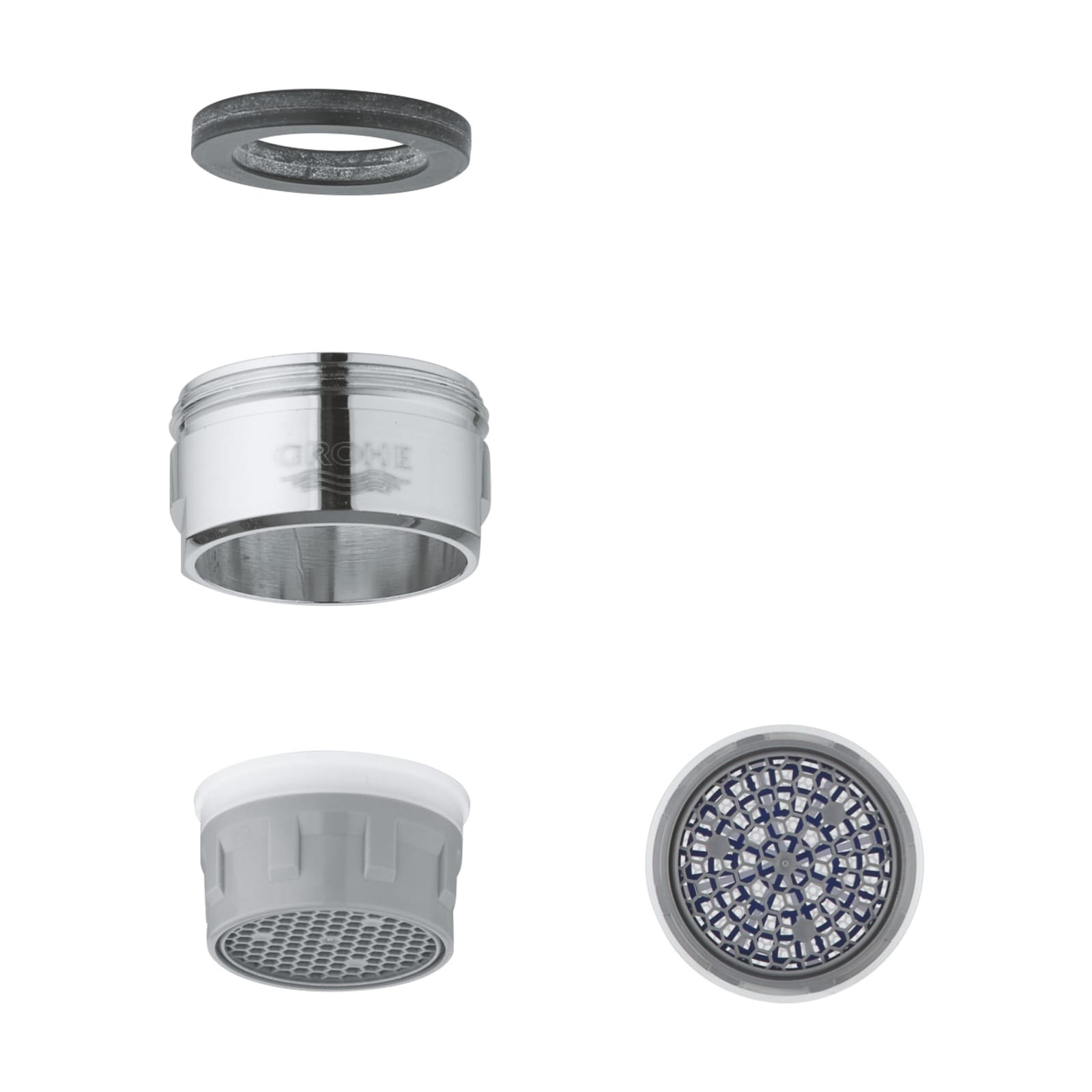 Grohe straalregelaar voor kraan, M24x1, 66l/min, met 1 straalsoort, buitendraad metrisch