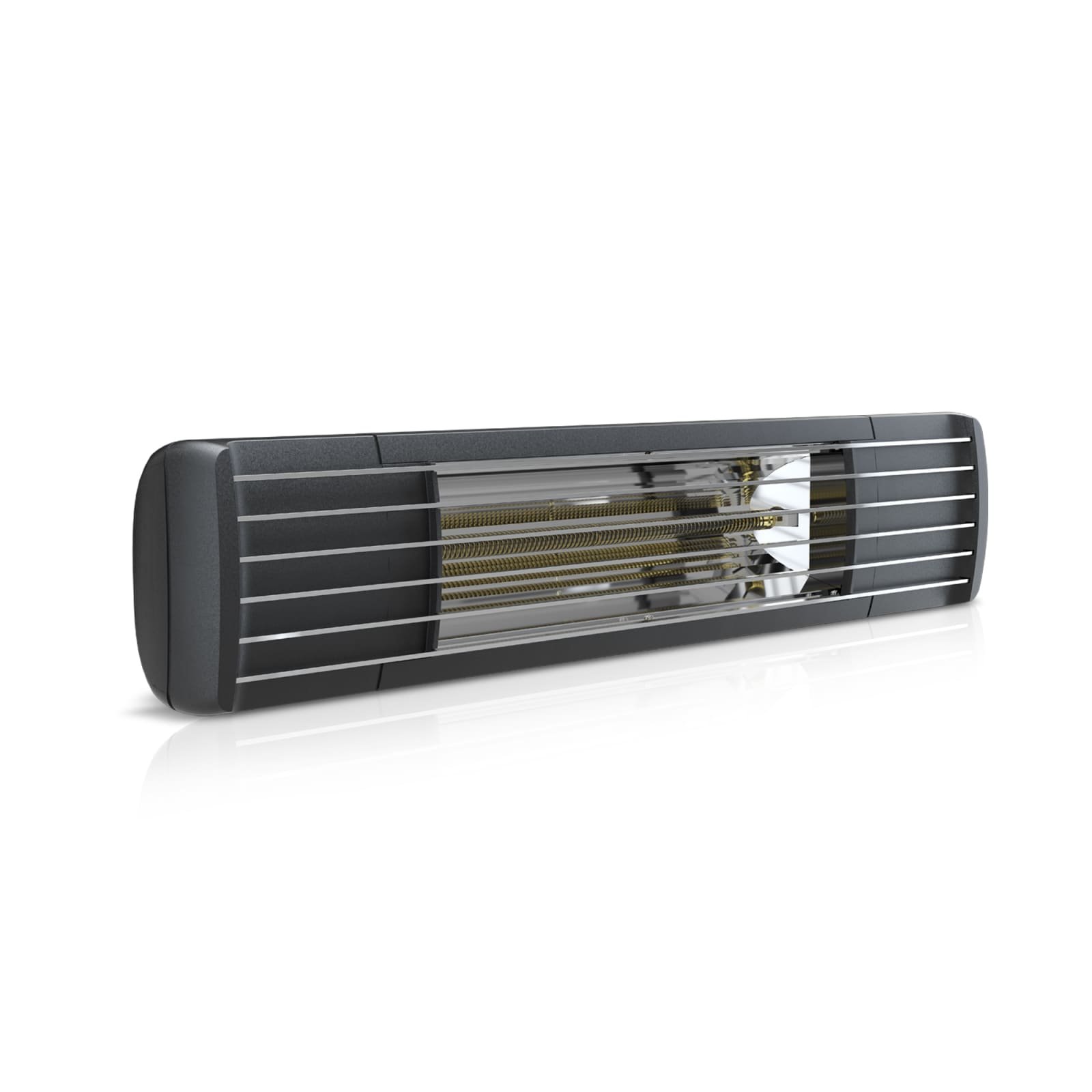 Etherma EXO PRO infraroodstraler, 2000W, hxbxd 155x830x111 (250 incl houder) mm, IP65, Zwart RAL 9011