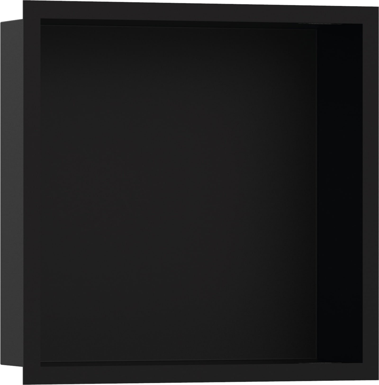 Hansgrohe XtraStoris Individual wandbox zwart met designframe 300/300/100 mat zwart