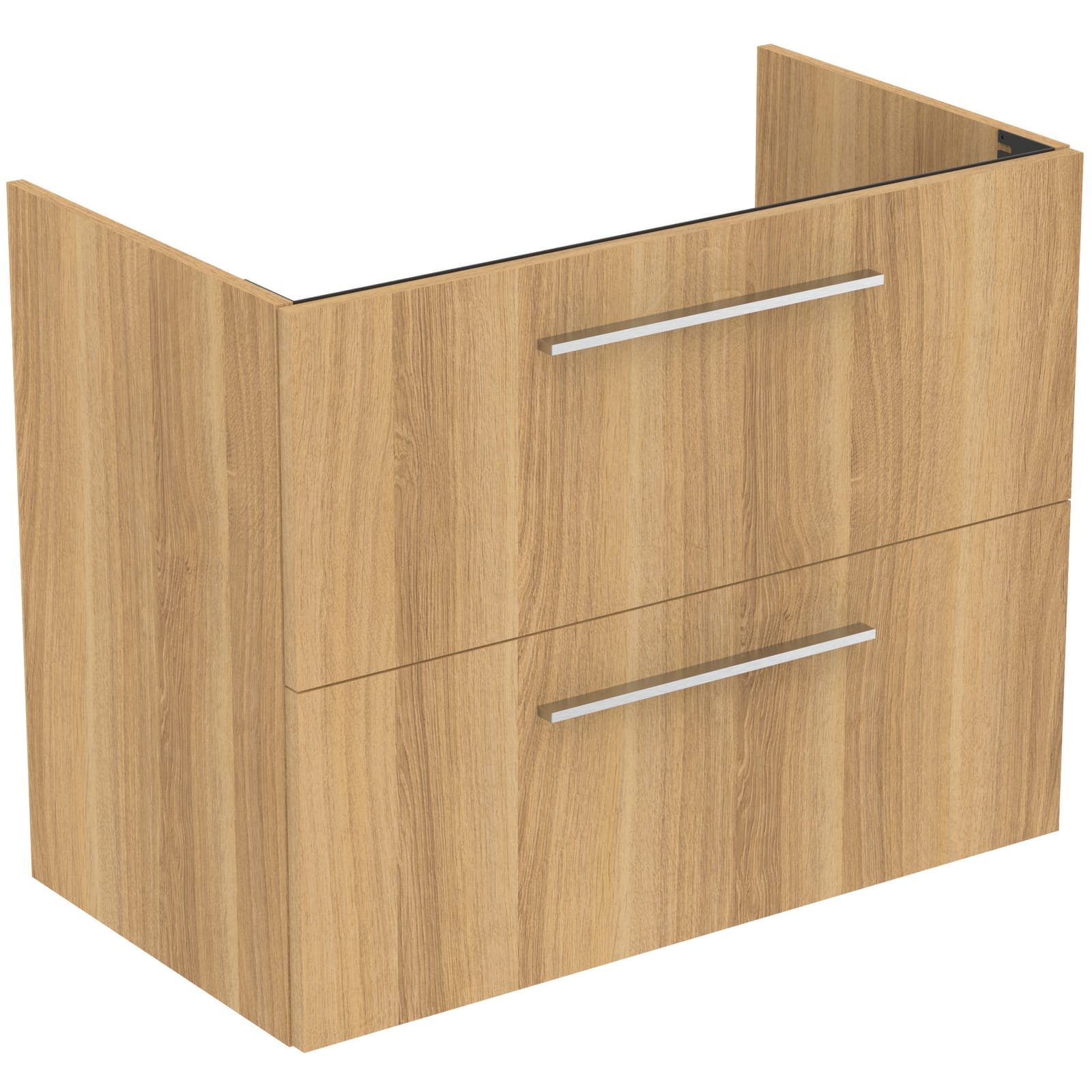 I.LIFE A | WASTAFELMEUBEL 800X440X630 MM NATURAL LICHT EIKEN, 2 LADEN
