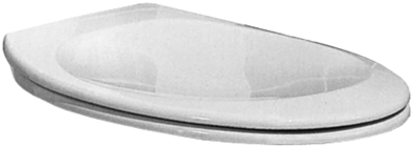 Villeroy & Boch, Grangracia closetzitting met deksel, scharnier: RVS, kleur: wit