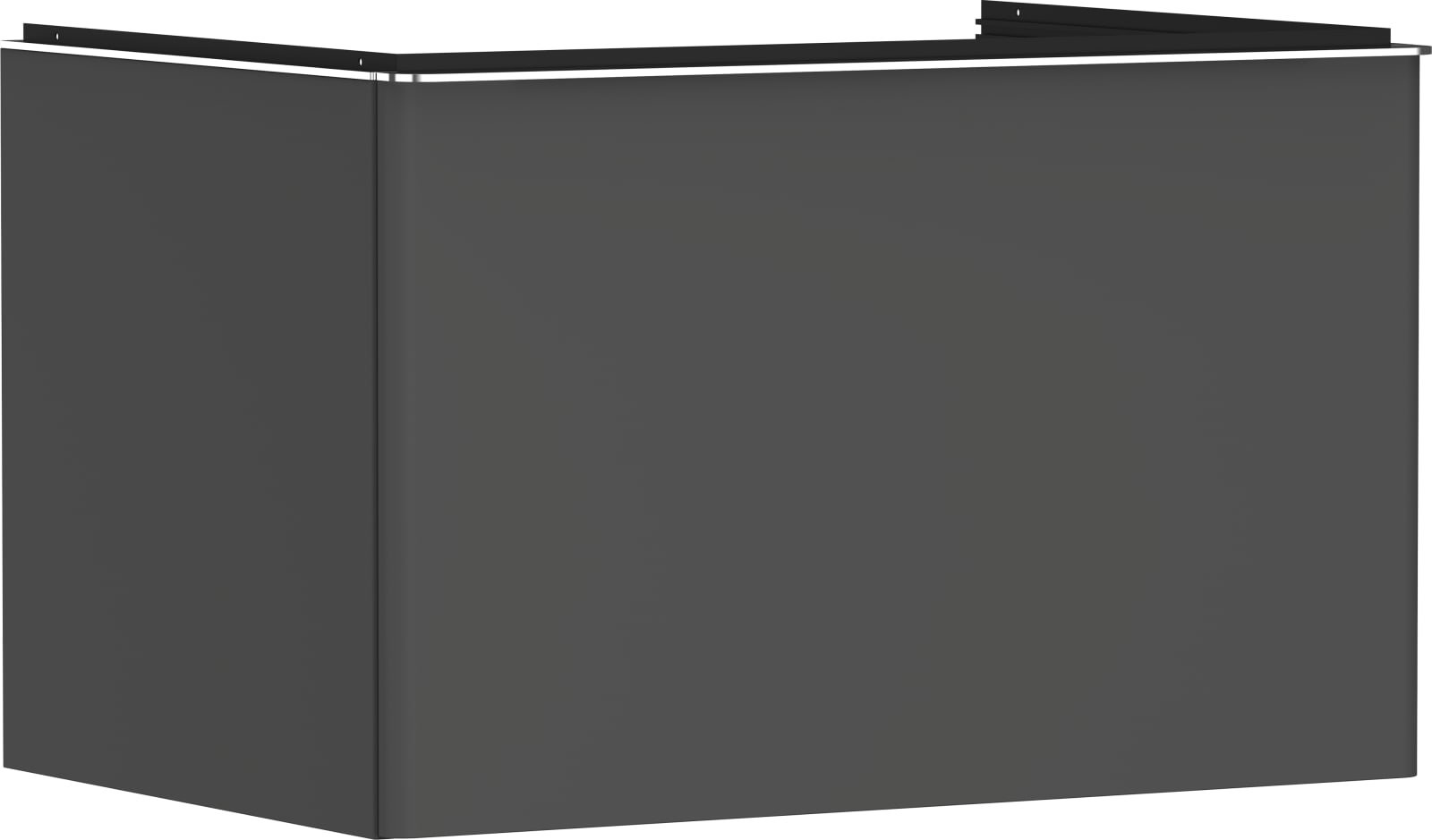 Hansgrohe Xelu Q meubel Diamond Matt Grey 780/550 met 1 lade consoles met countertop inbouw wastafel geslepen (1200771642)