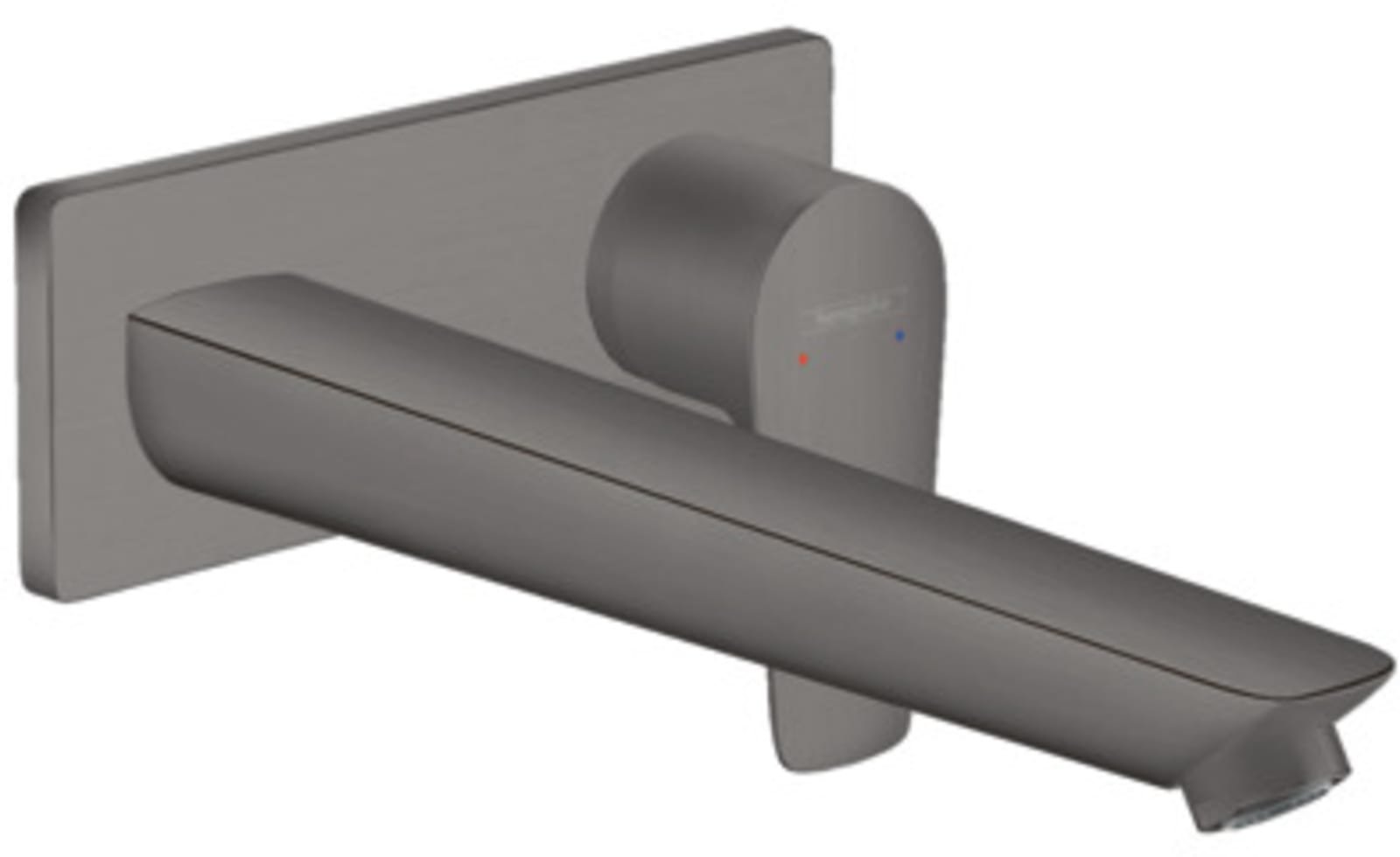 Hansgrohe, Wastafelmengkraan, Talis E, 2-gats, geborsteld zwart chroom
