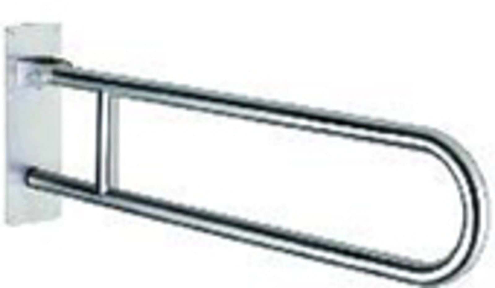 Delabie Basic opklapbare greep Ø32 L.850, rvs mat gepolijst