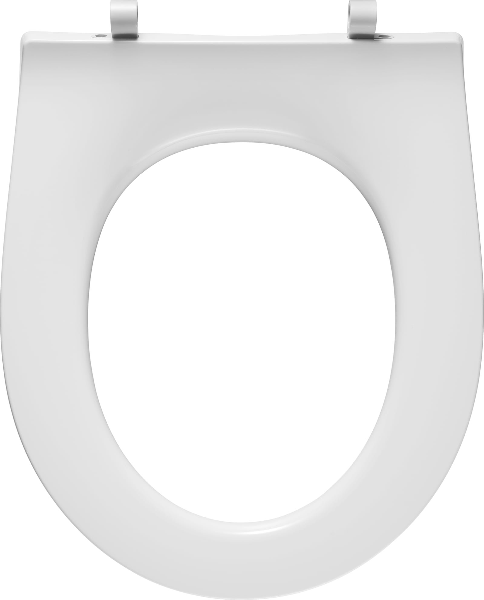 Pressalit Objecta Pro 989 standaard closet zitting zonder deksel inclusief scharnieren DH in roestvrij staal, wit. Vorm rounded