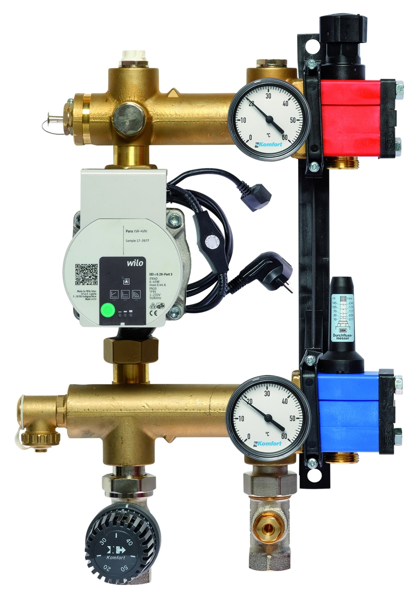 Nathan Komfort SBK verdeler type 4800 E-pomp onder aansluiting, 10 tot 145 l/u, 1-groeps