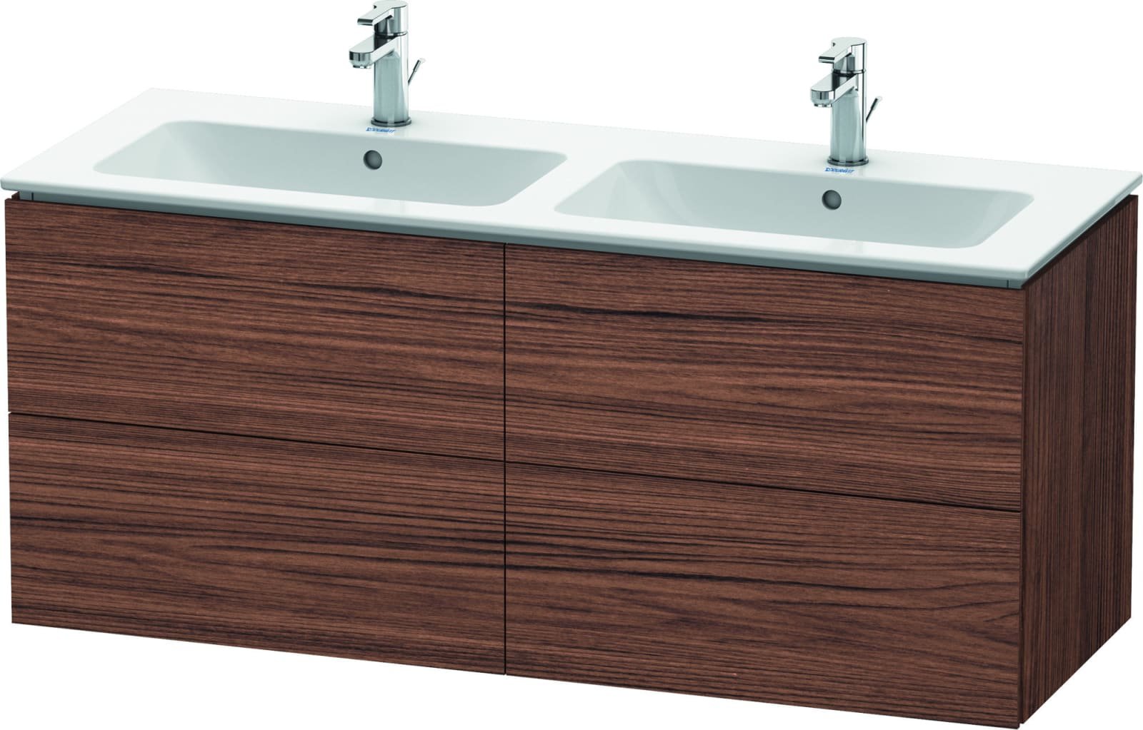 Duravit L-Cube Wastafelonderbouw 481 x 1290x 550 Noten donker