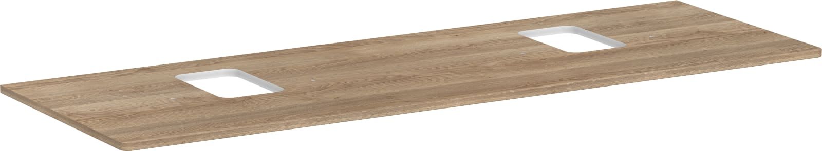 Hansgrohe Xelu Q console 1560/550 met 2 uitsparingen waskom met kraangat (1200771258)
