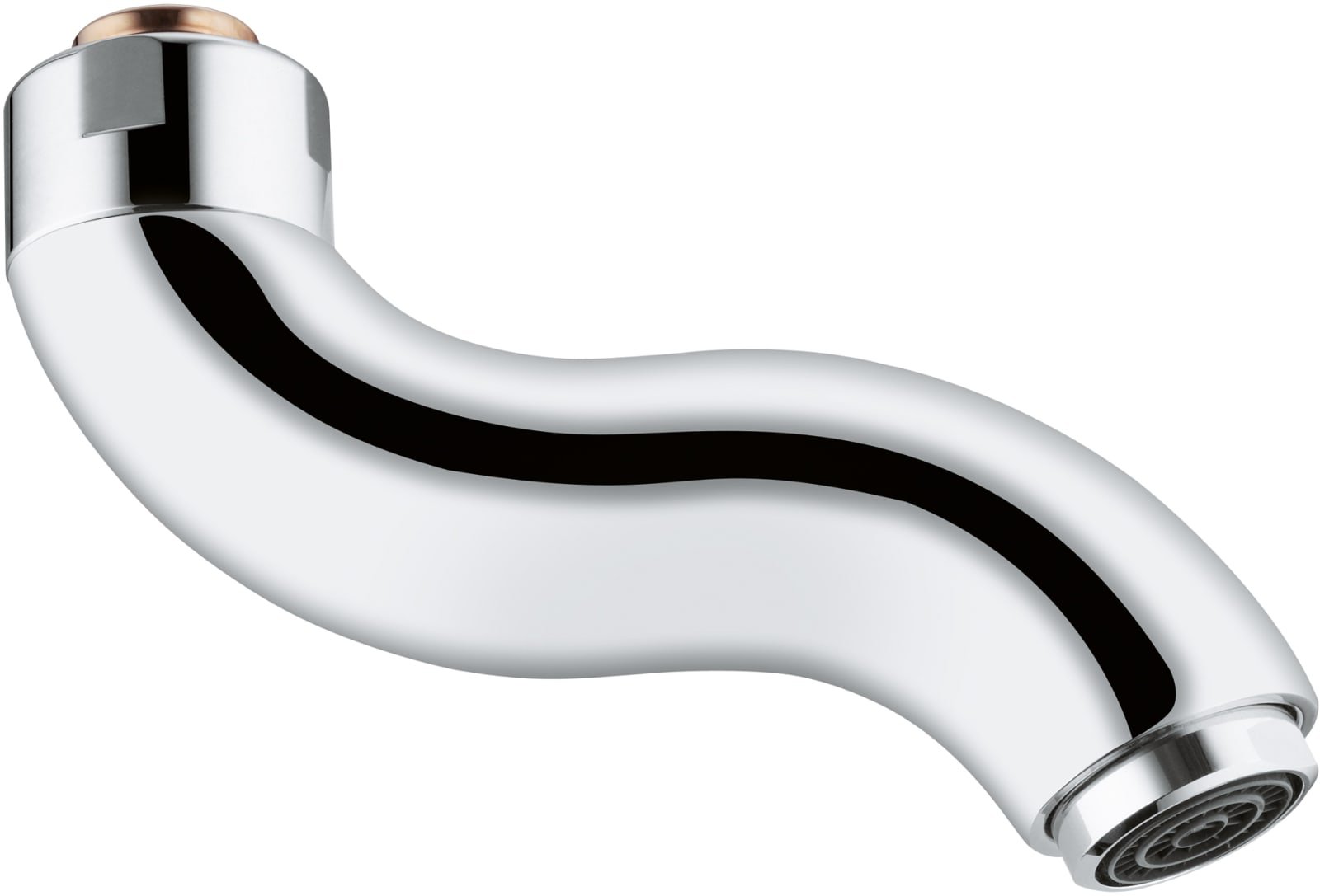 Grohe Europlus E, Buisuitloop sanitairkraan, met mousseur, 84mm hoogte, 92mm voorsprong S-uitloop, chroom