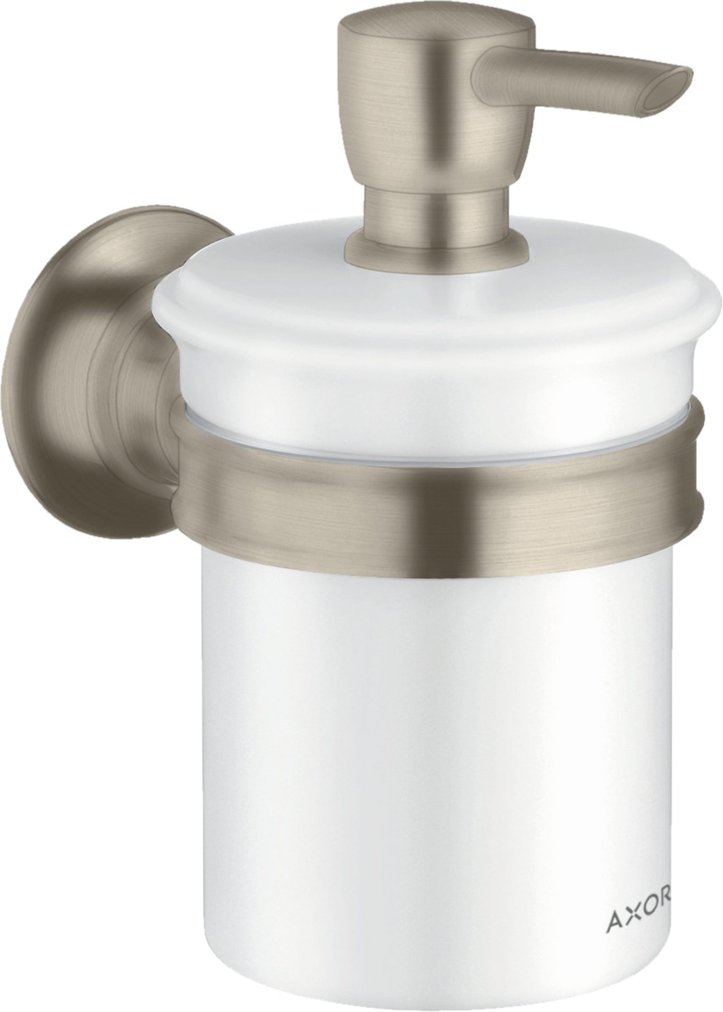 Hansgrohe Axor Montreux lotiondispenser geborsteld nikkel