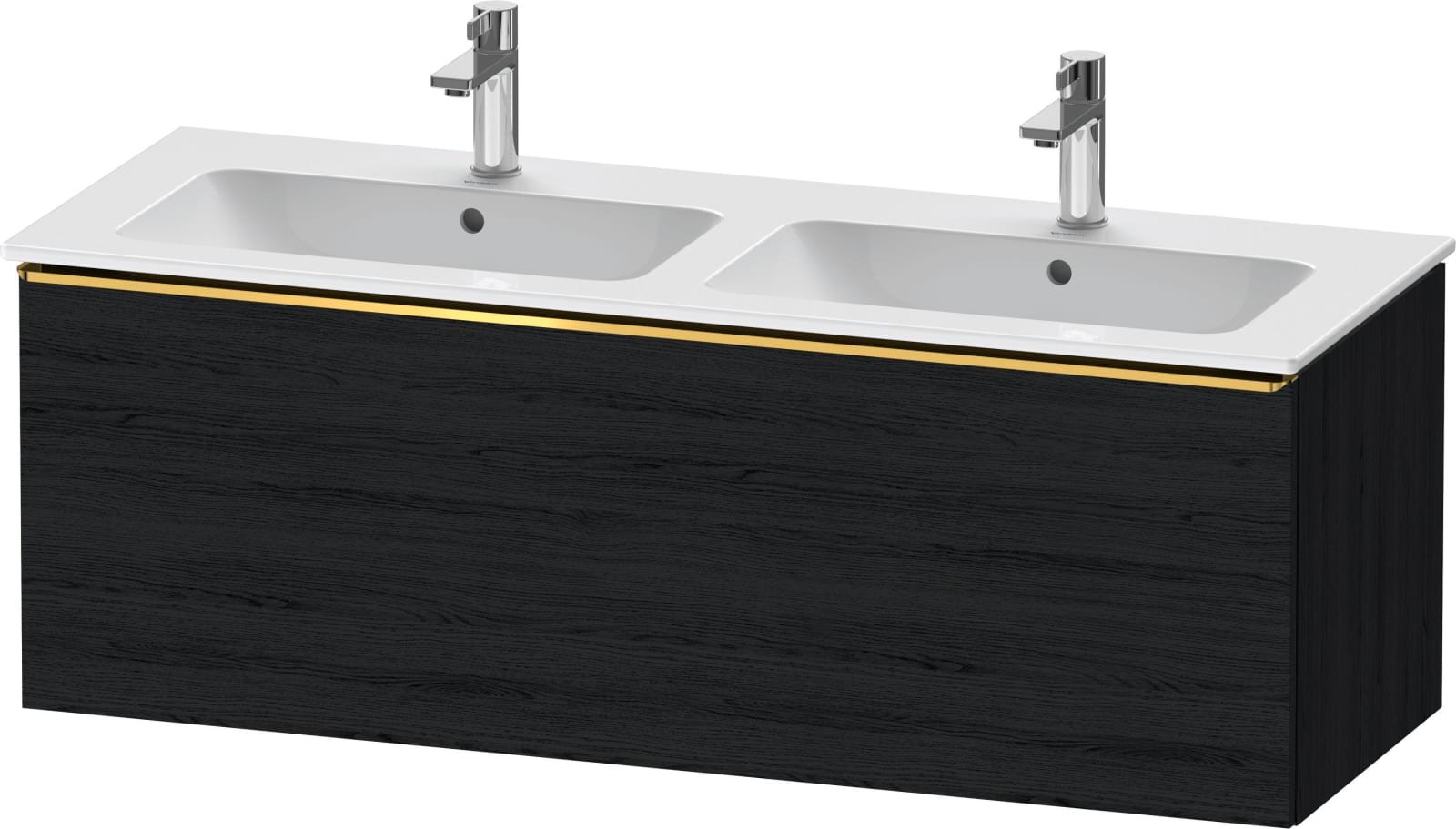 DURAVIT D-Neo Wastafelonderbouw hangend Eiken zwart Mat (1200896271)