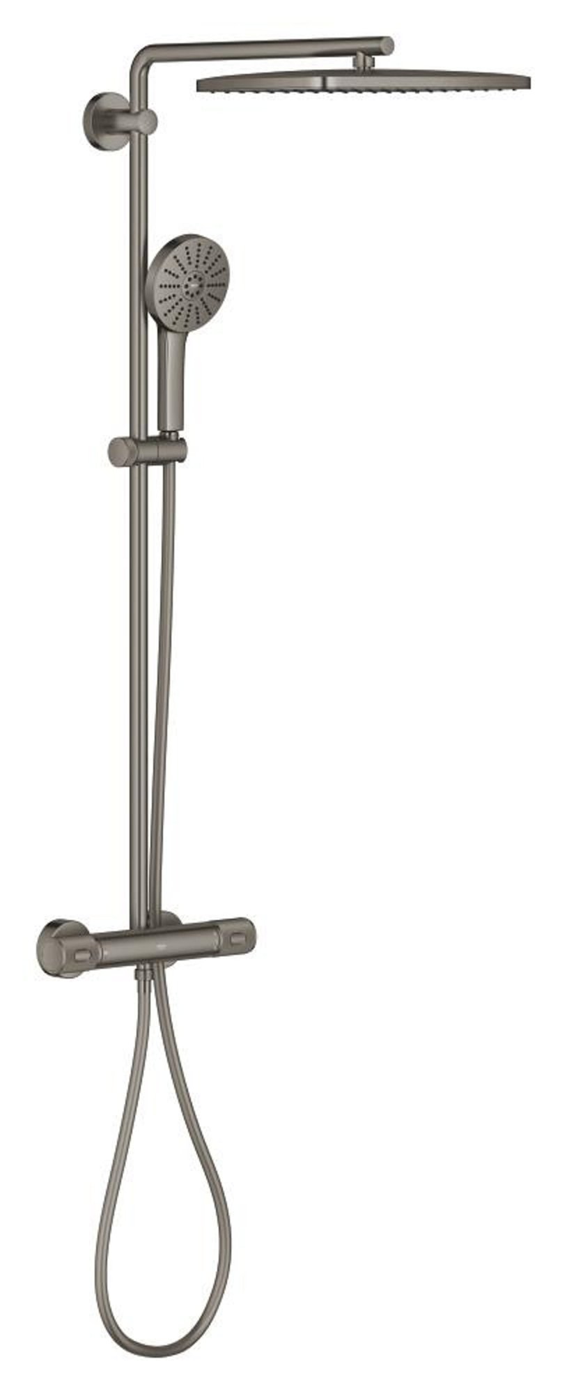 Grohe Euphoria 350x230 Douchesysteem CoolTouch Thermostaat 8.0 L/min Bij 3 Bar Hard Graphite Geborsteld