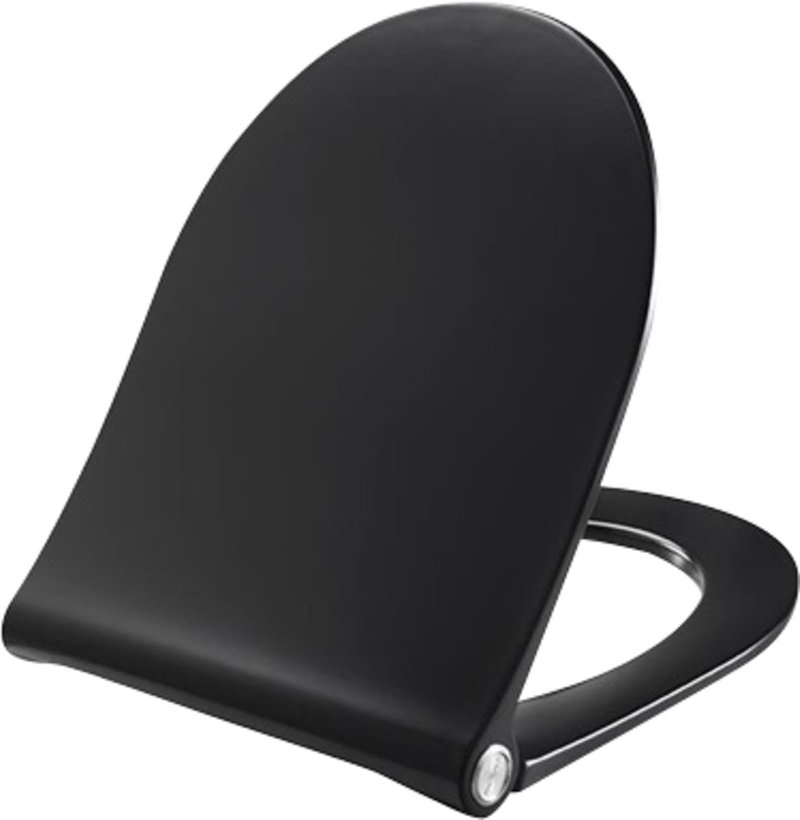 Pressalit Sway D closetzitting met deksel, soft close en Lift-off. Met BL6 Uni scharnier. Kleur: zwart