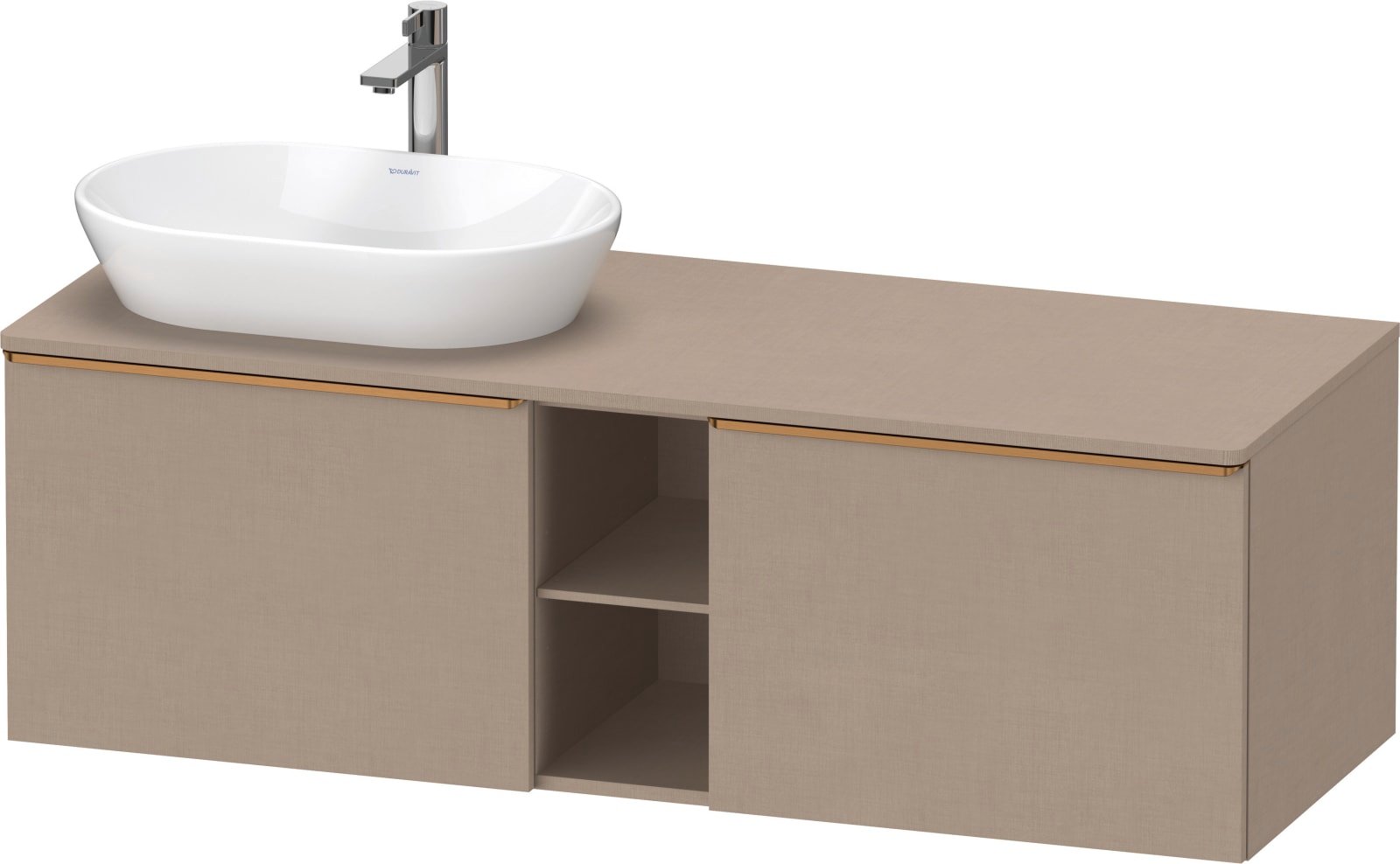 D-Neo Console wastafelonderbouw hangend Linnen Mat (1200895195)