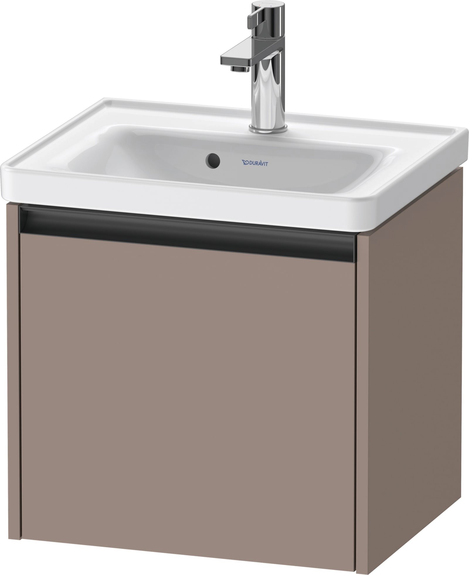 Duravit Ketho.2 Wastafelonderbouw hangend, Basalt Mat, rechthoekig, aantal grote lades: 1 – K25080043430000