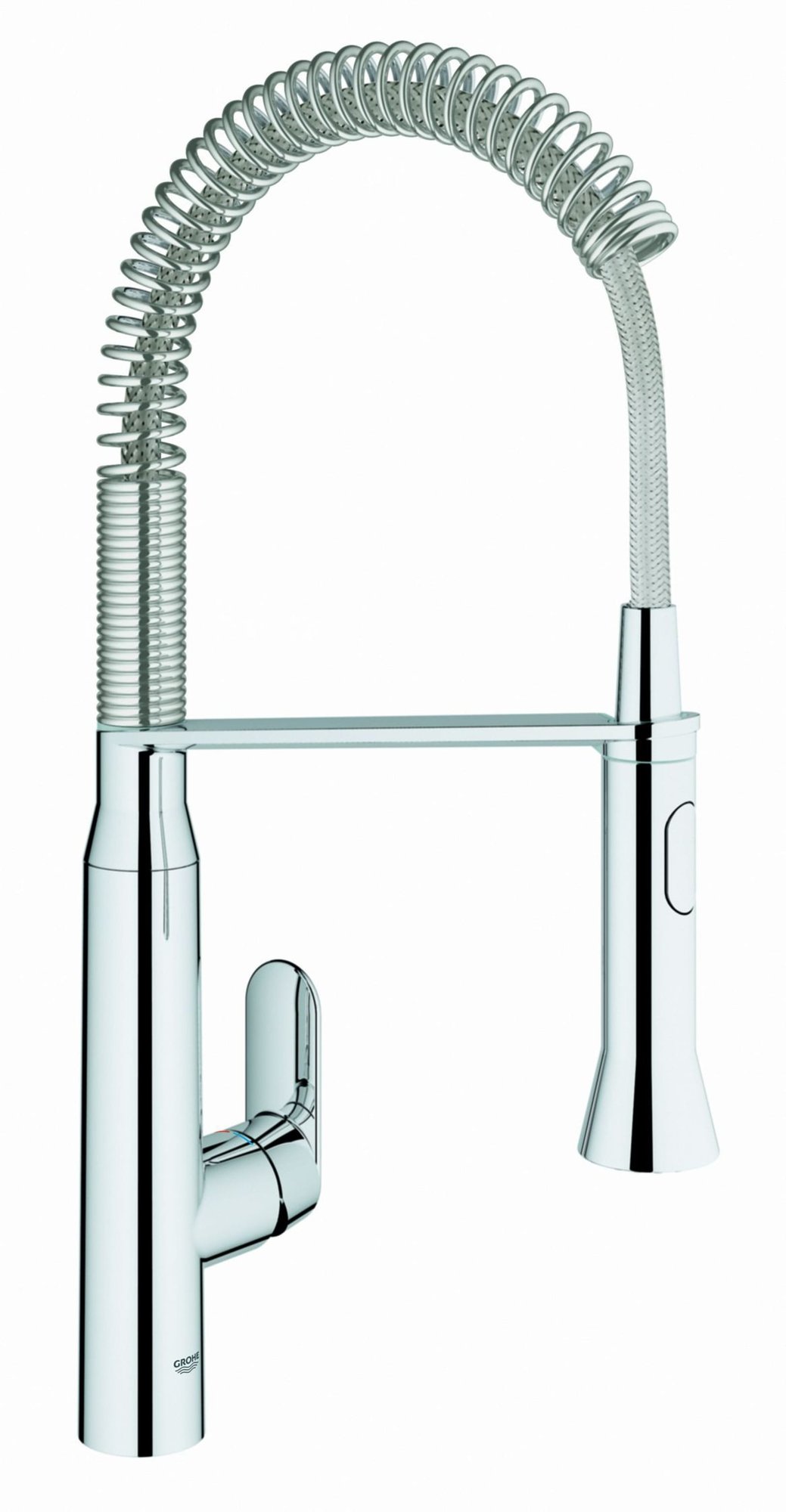 Grohe K7, Keukenmengkraan, blad/kraangat, eengreeps, 539mm hoogte, 150mm hoogte kraanmond, 234mm voorsprong uitloop, messing, chroom