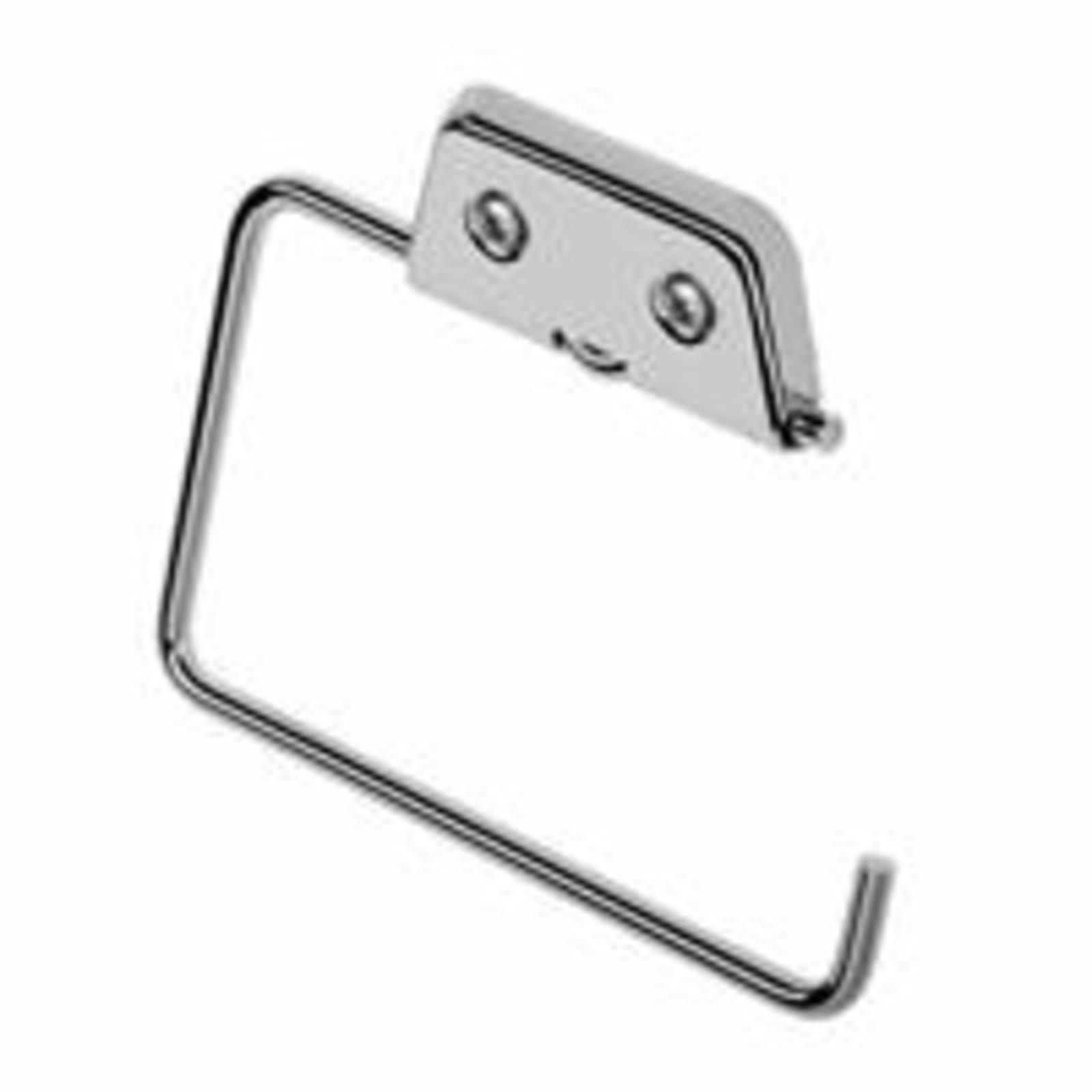 Geesa Hotel toiletrolhouder, rond staf, ronde afdekrozet, zonder klep, hxdxl 105x8x122mm, chroom