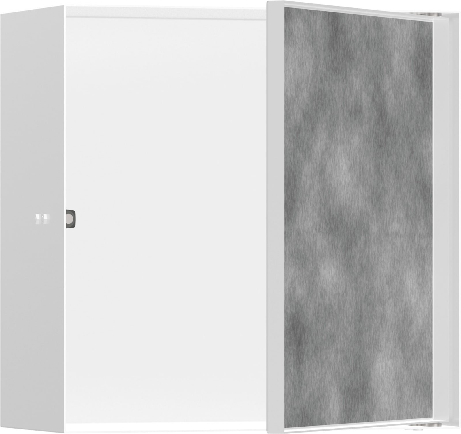 Hansgrohe XtraStoris Rock wandbox betegelbare deur 300/300/140 mat wit