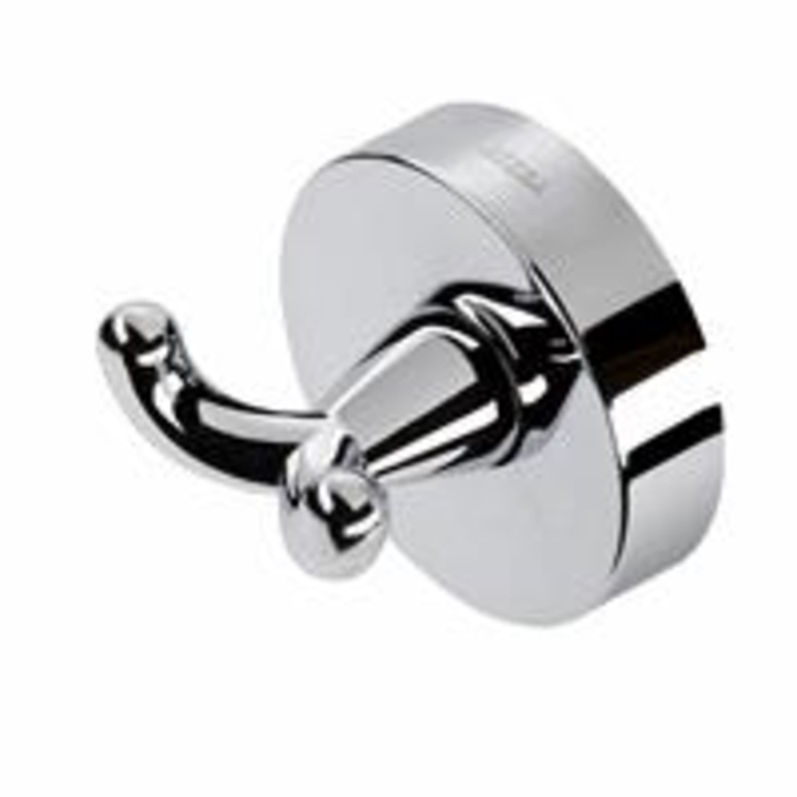 Geesa Luna handdoekhaak, met 2 haken, zamak, verchroomd, hxdxl 60x50x60mm, kleur chroom