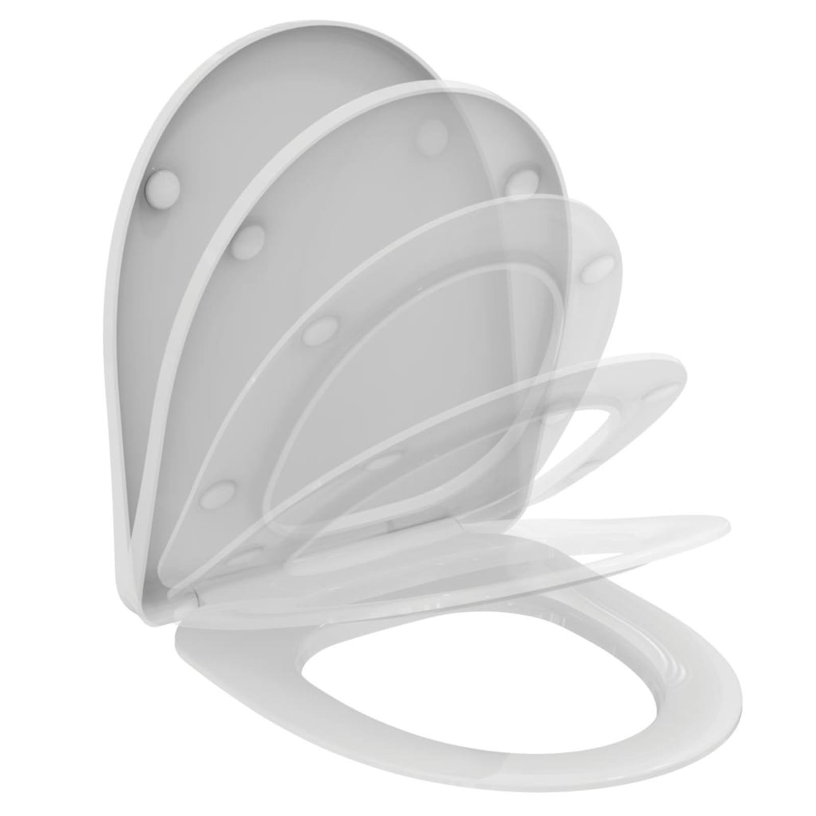 I.LIFE A | CLOSETZITTING WRAPOVER 365X445X40 MM GLANZEND WIT | SOFTCL