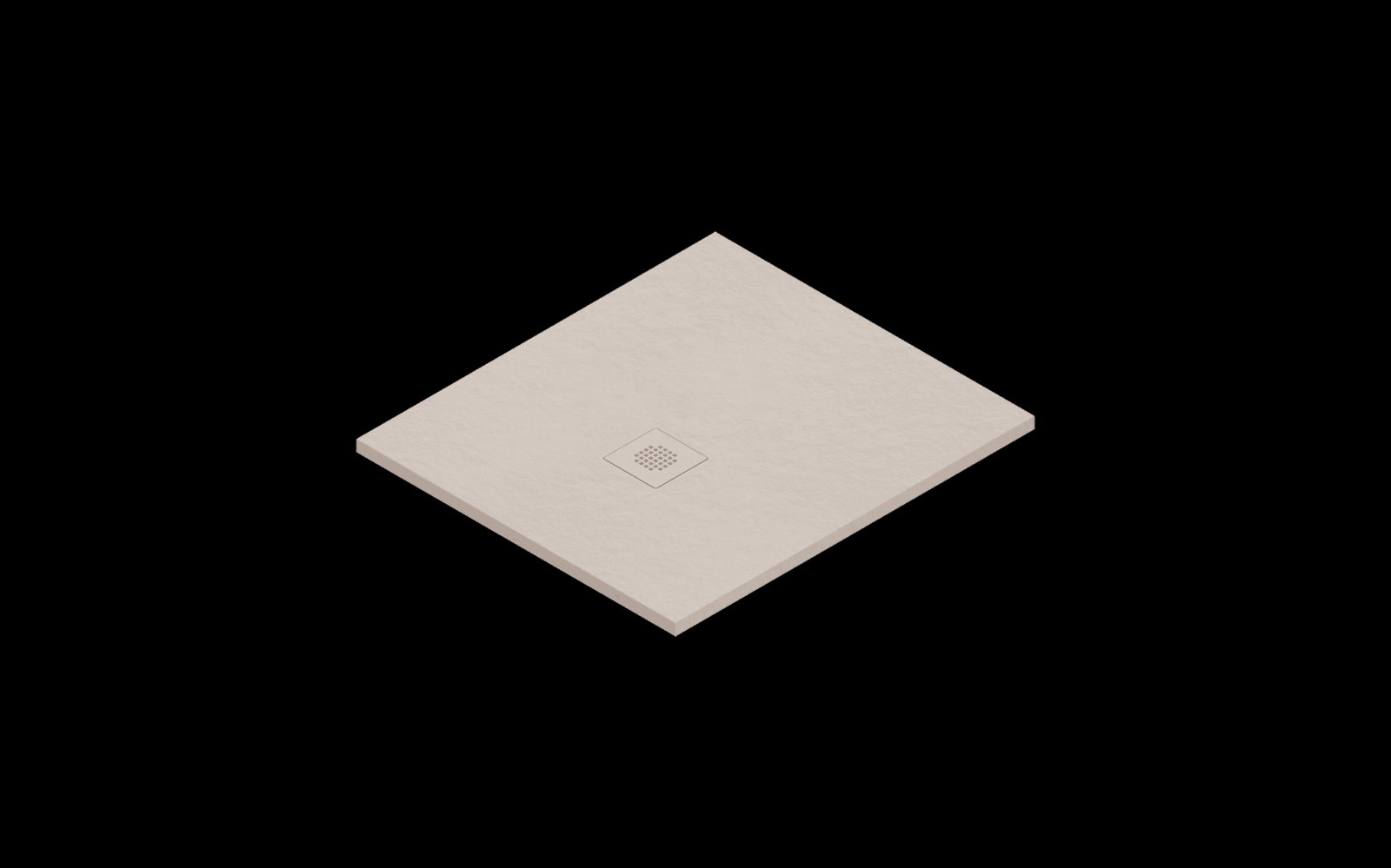Catalano H3 Solid surface DOUCHEBAK 90X80 Satin Seta