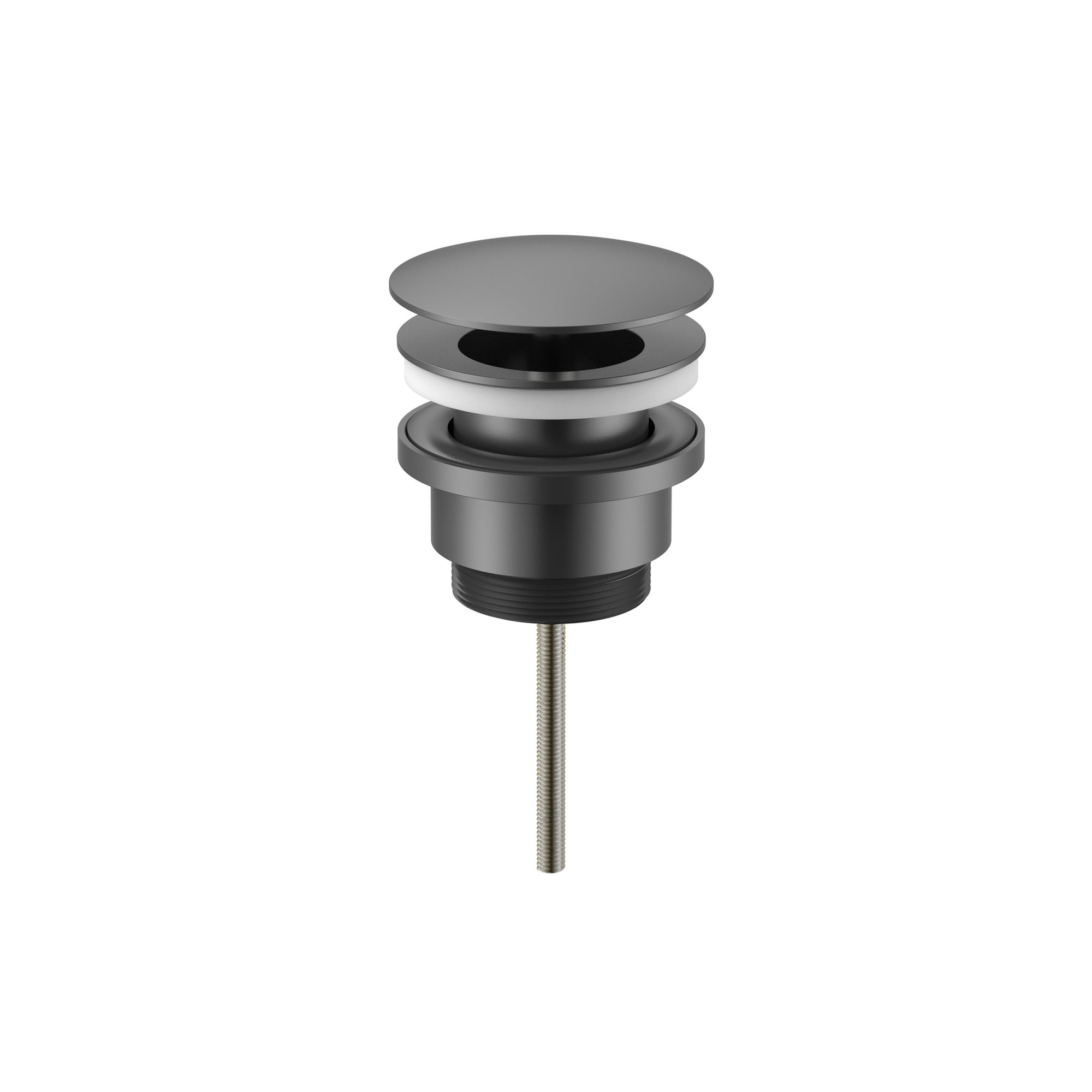 UNIFORMA AFVOERPLUG - ALTIJD OPEN - GUNMETAL (PVD)