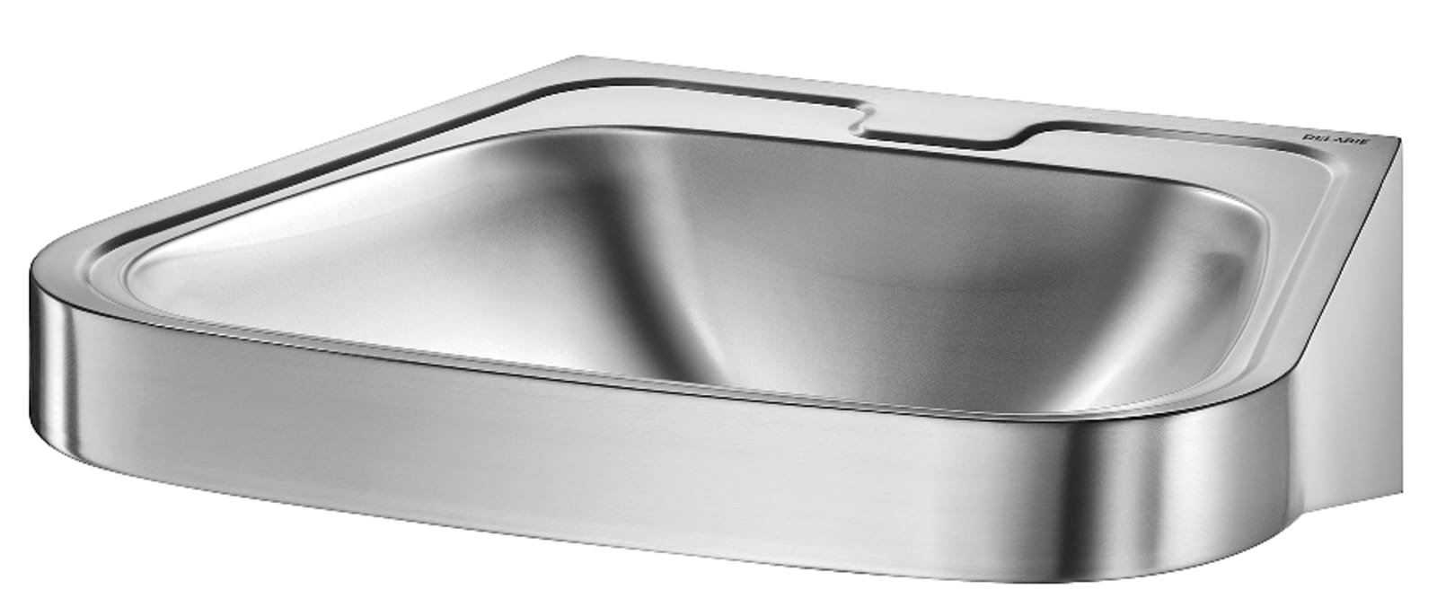 Wastafel FRAJU zonder kraangat z.overloop RVS 304
