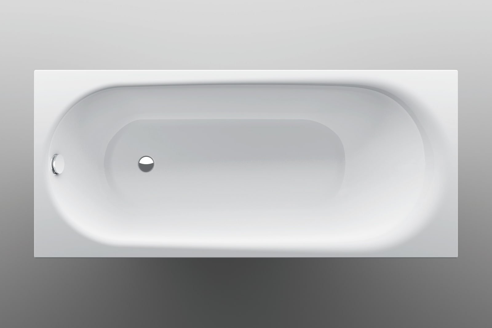 Bette BetteComodo, ligbad, klassiek design, universeel karakter, 1700x750x450mm lxbxh, zonder poten, wit