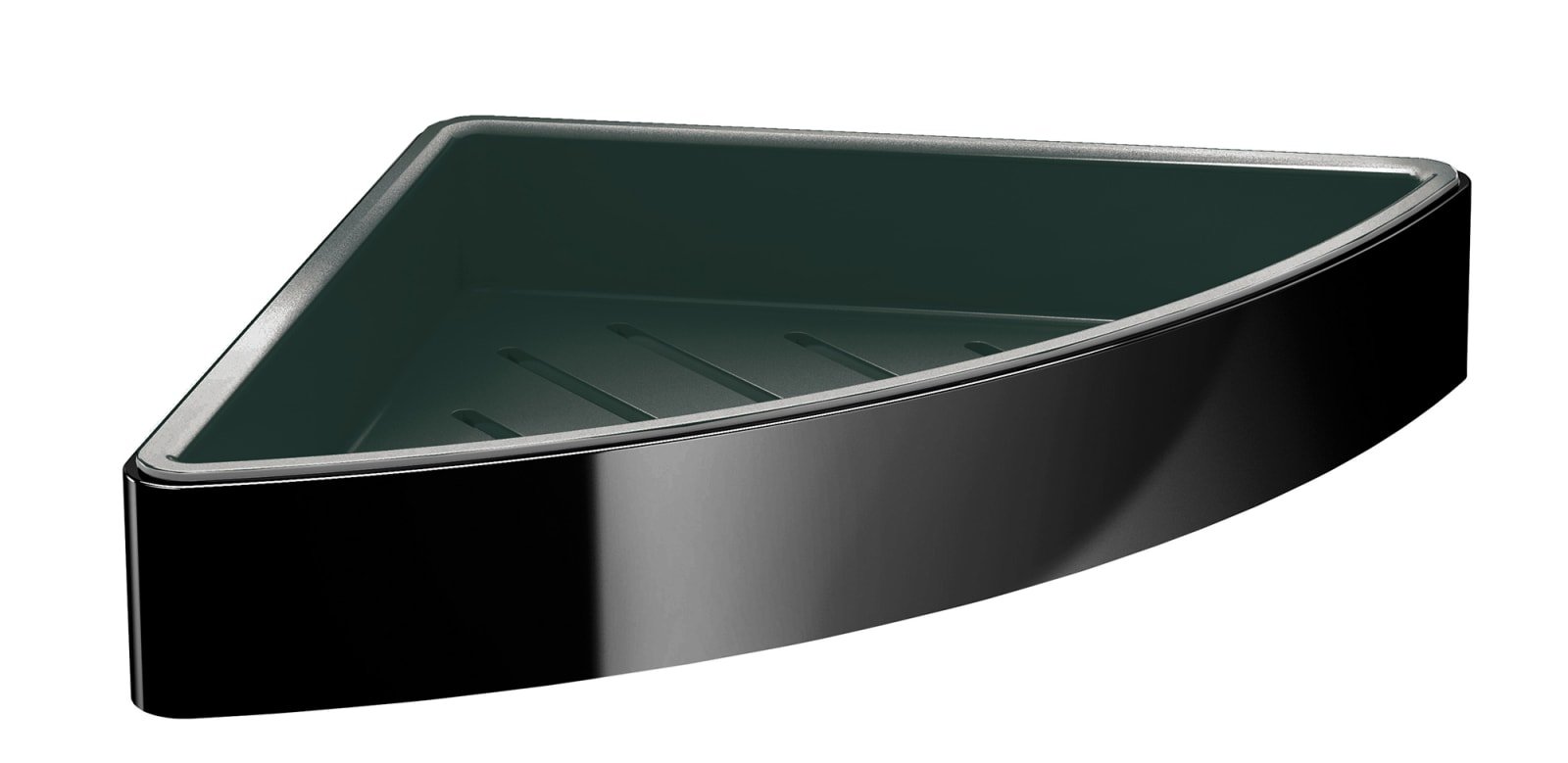 Emco Loft hoekkorf uitneembaar inzetstuk mat zwart 179x179mm mat zwart