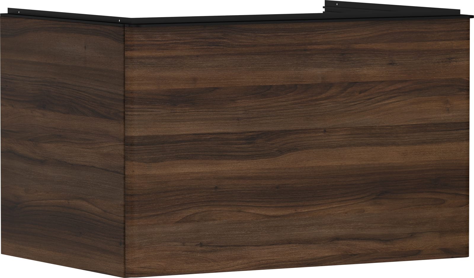 Hansgrohe Xelu Q meubel Dark Walnut 780/550 met 1 lade consoles met countertop inbouw wastafel geslepen (1200771649)