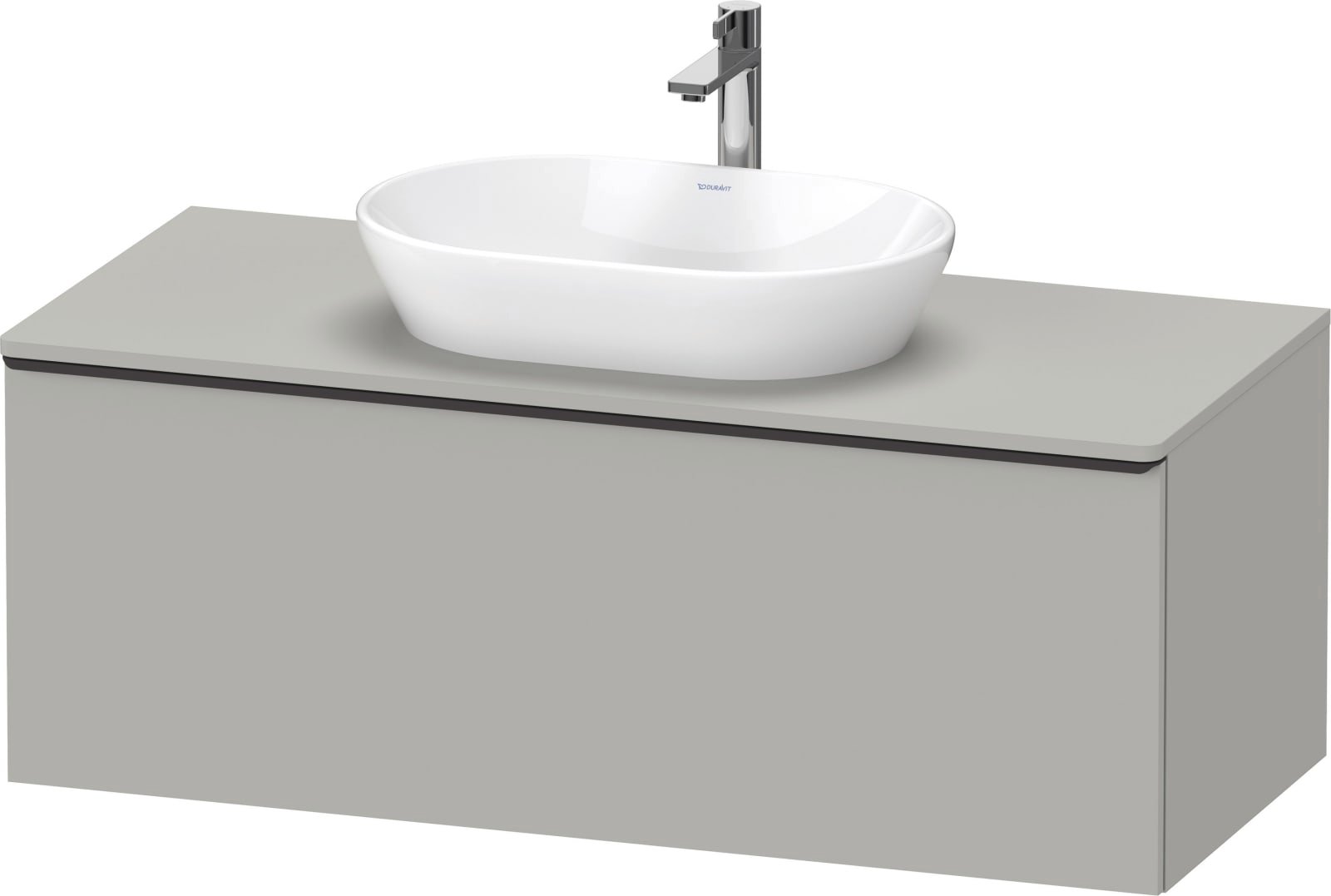 D-Neo Console wastafelonderbouw hangend Betongrijs Mat (1200897322)