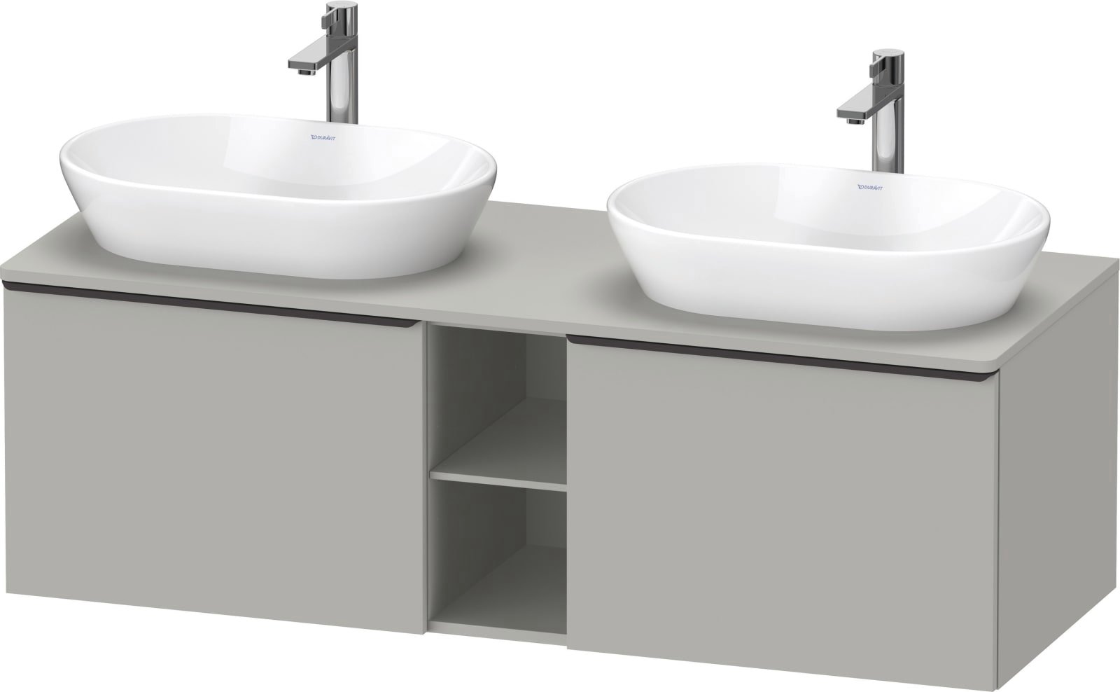 D-Neo Console wastafelonderbouw hangend Betongrijs Mat (1200894893)