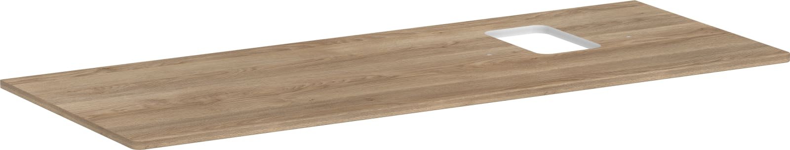 Hansgrohe Xelu Q console 1360/550 met uitsparing rechts waskom met kraangat (1200771250)