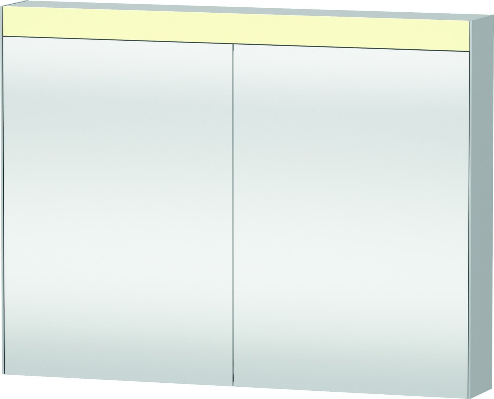 Duravit Light & Mirrors spiegelkast, 2 deuren, frontspiegel, hxbxd 760x1010x148mm, wit