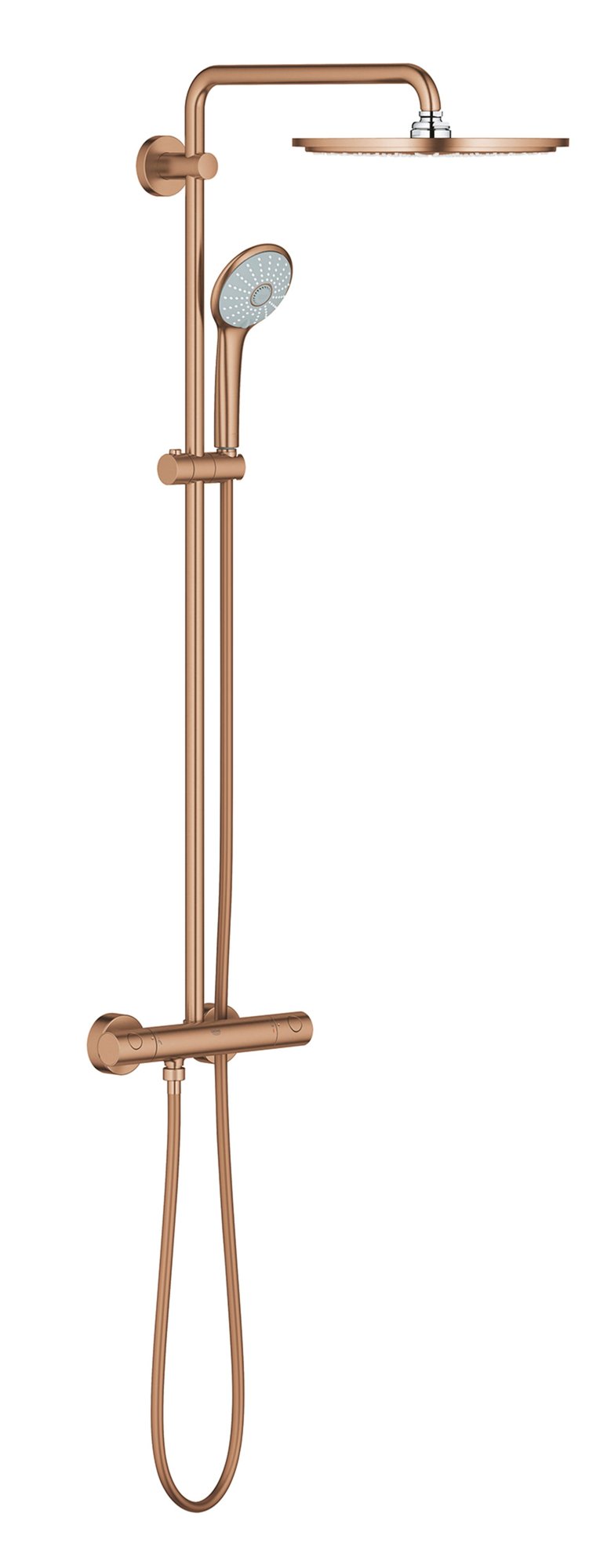 Grohe Euphoria douchesysteem XXL 310, met douchethermostaat, tweegreeps, 2-gats, 150mm, warm sunset geborsteld thumbnail 2