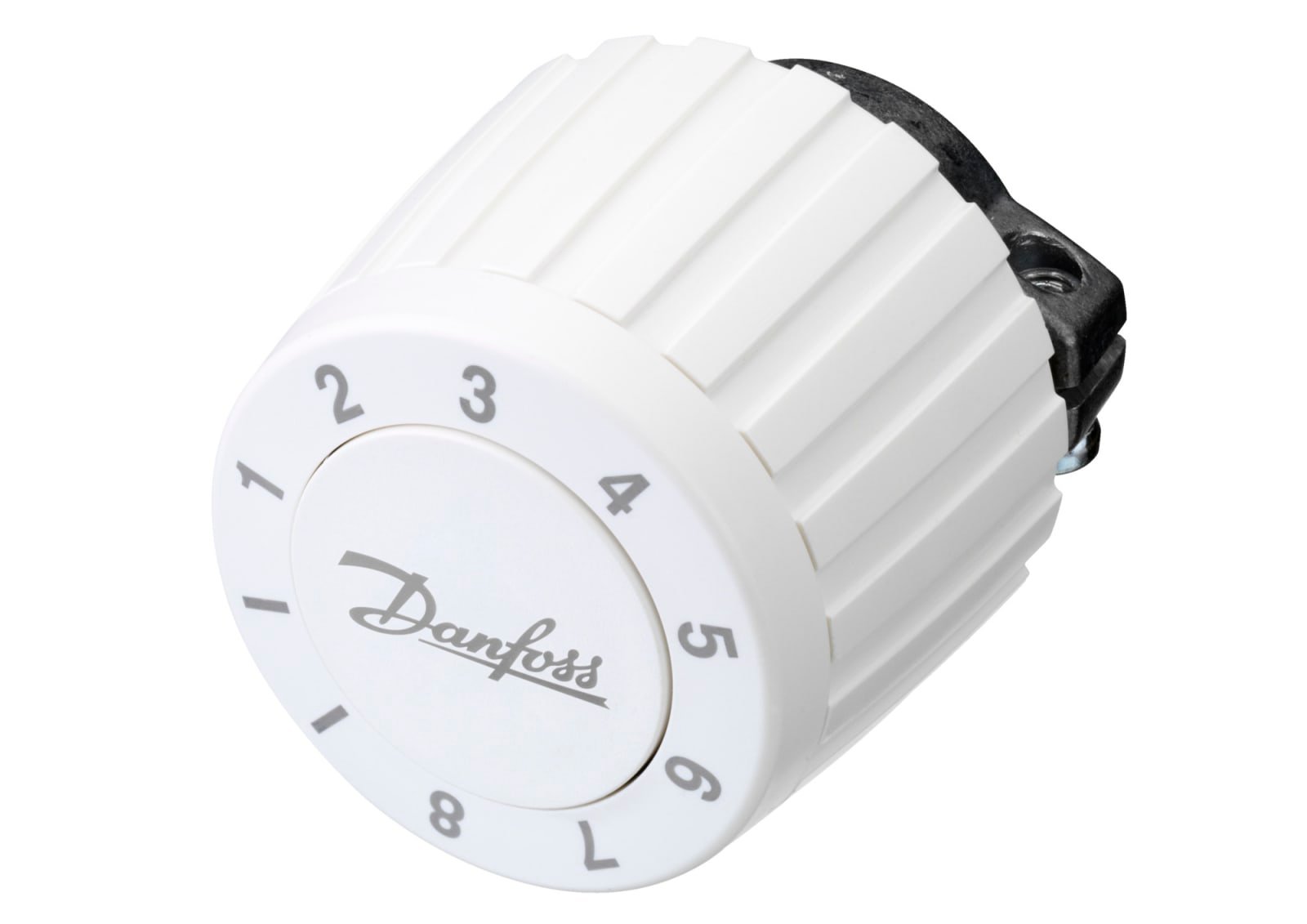 Danfoss thermostaatknop, vloeistofgevuld, bereik 10-80°C, wit