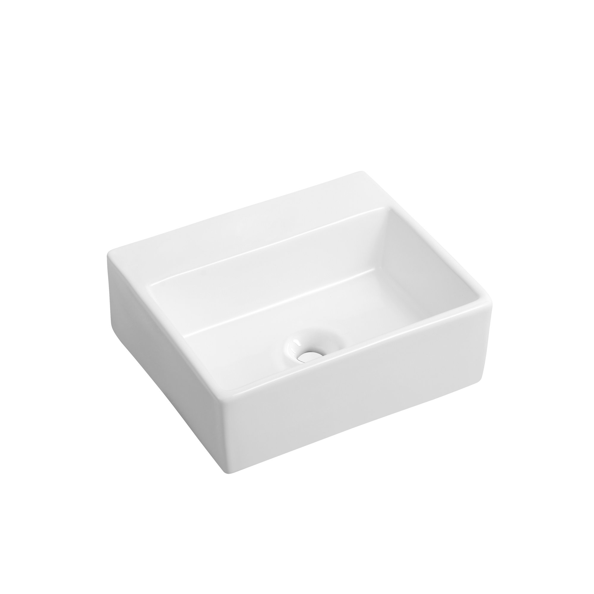 ALONI LINI FONTEIN - ZONDER OVERLOOP - ZONDER KRAANGAT - KERAMIEK - 33,5X11,5X29CM - GLANZEND WIT