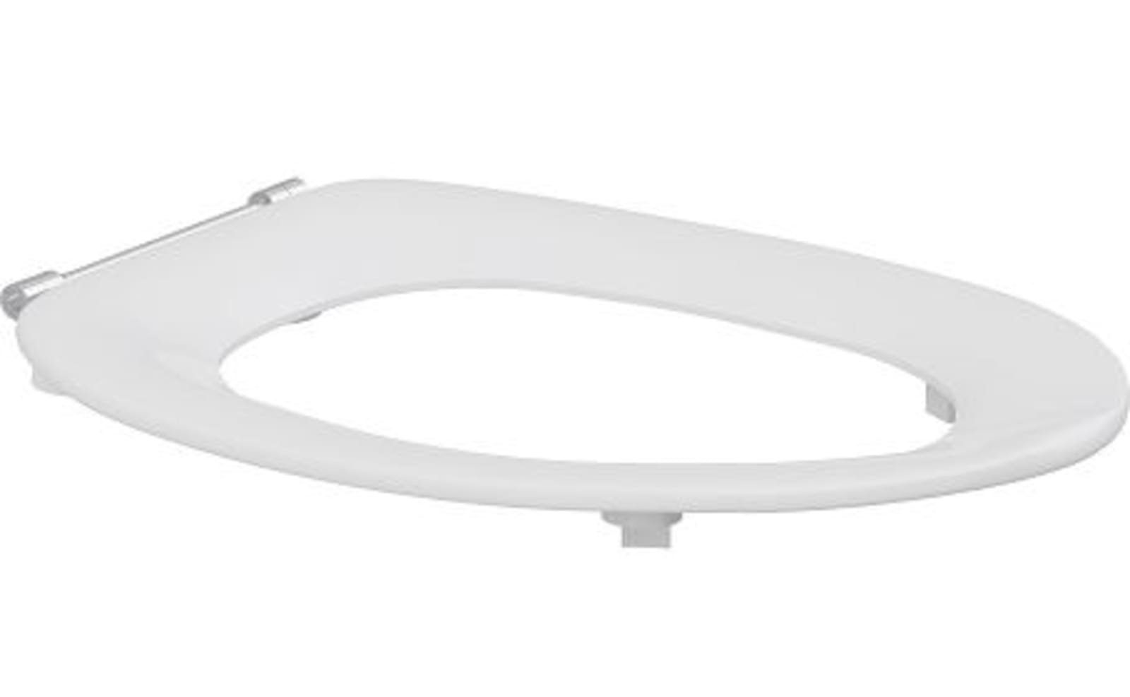 Pressalit Dania closet zitting zonder deksel, scharnier met doorlopende pen (D92), wit