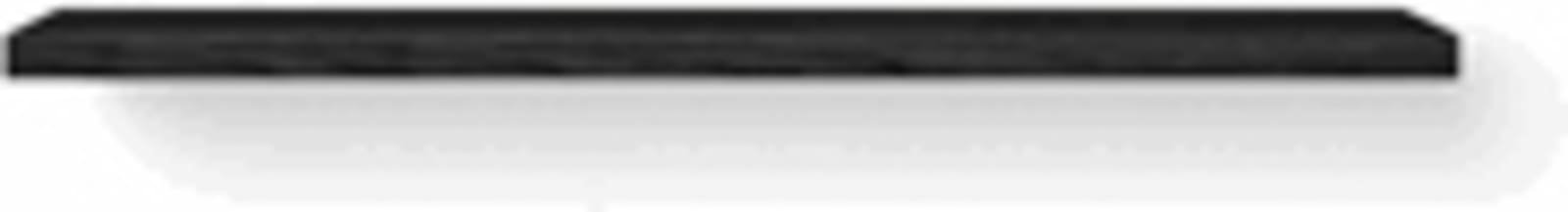 LoooX Wooden Base Shelf Solo X 200 cm, black, ophanging mat zwart