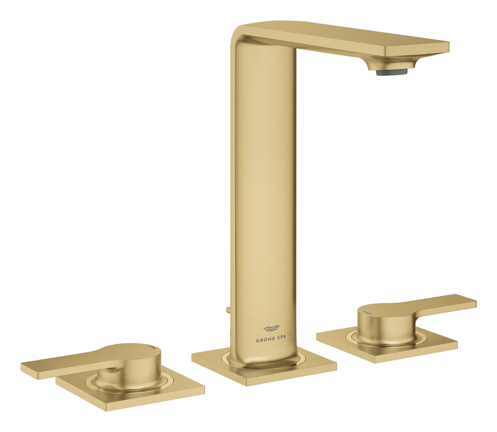 Grohe Allure driegats wastafelmengkraan M-size cool sunrise geborsteld mat goud thumbnail 3