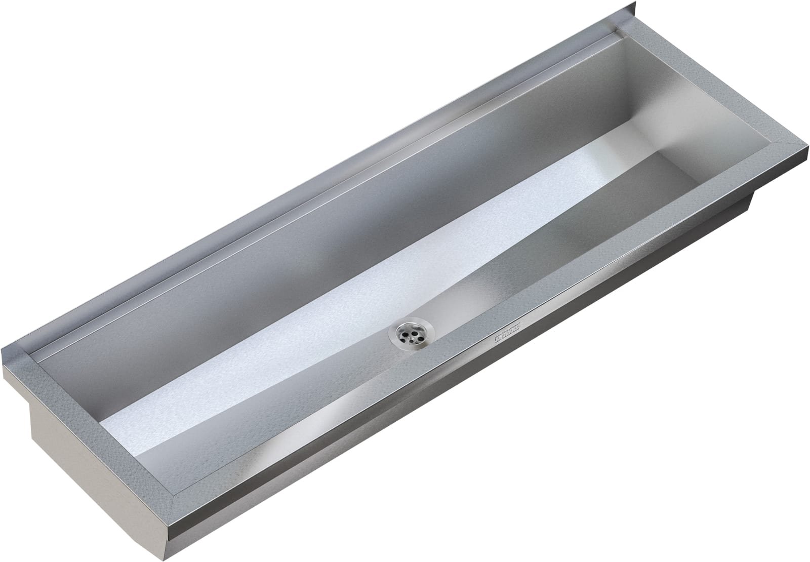 Franke, Wasgoot, Planox, PL30, geen kraanvlak, middenafvoer, incl bev. en afvoerplug, 3000 x 210 x 382mm (BxHxD), RVS