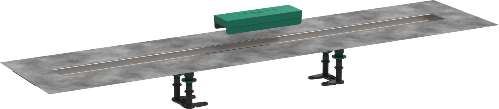 Hansgrohe RainDrain installatie set 1200 te betegelen rechte douchegoot dekvloer