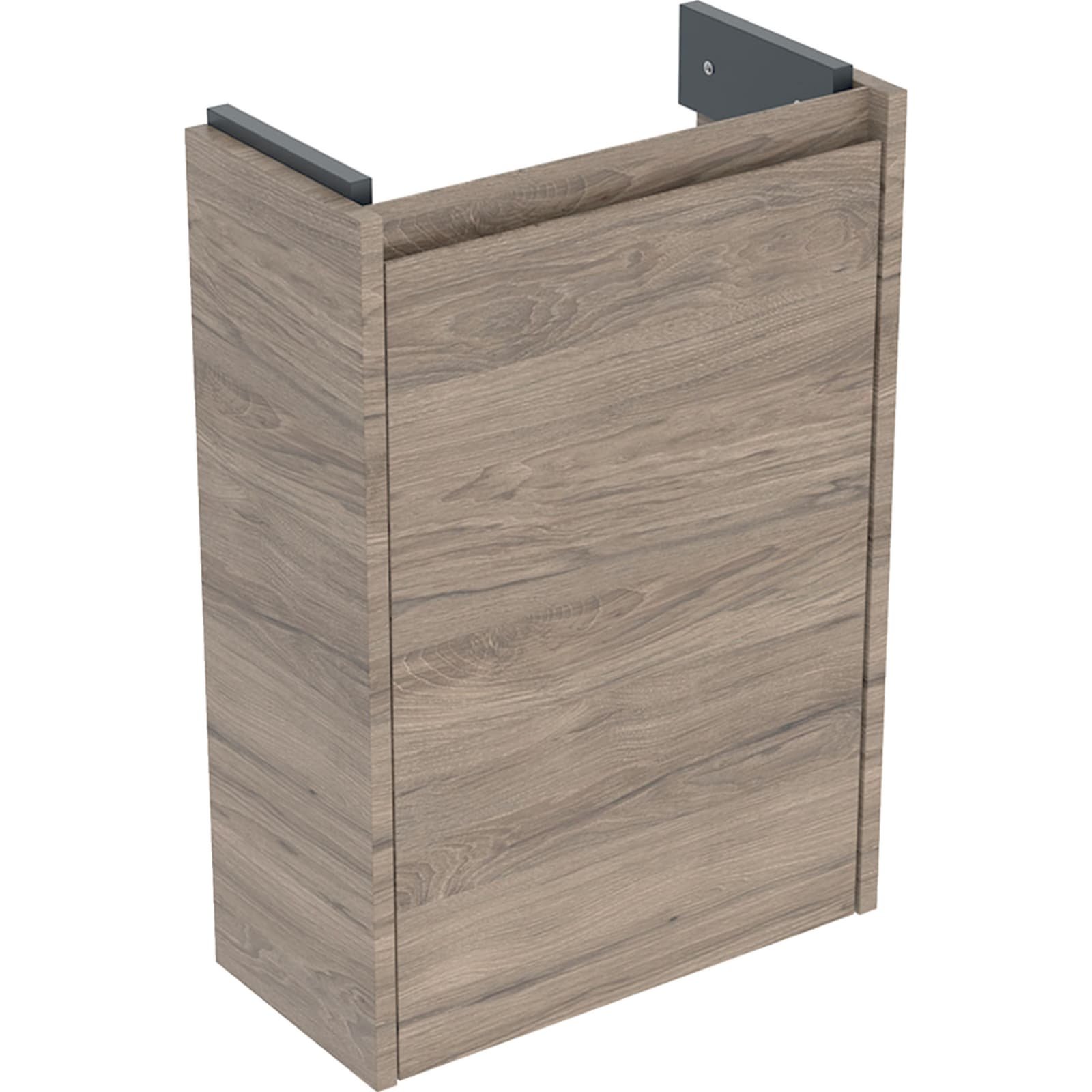 Geberit Renova Compact Fonteinonderkast met één deur B45 Noten Hickory