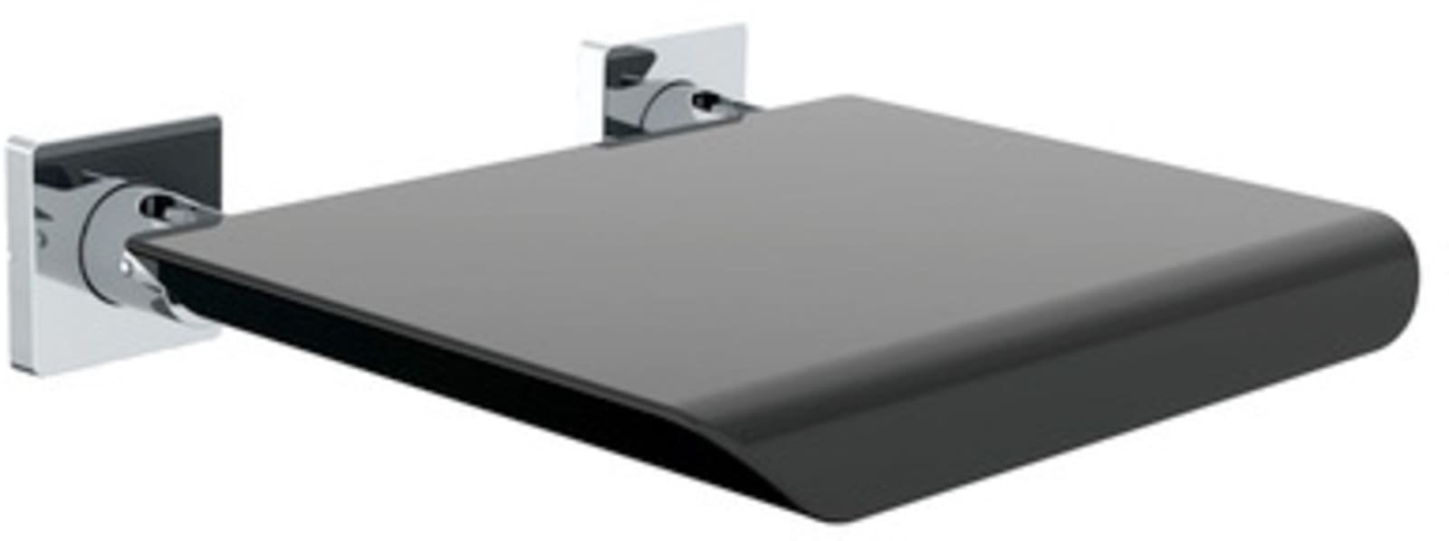 Emco System 2 wandklapzitje zonder rugleuning, zwart