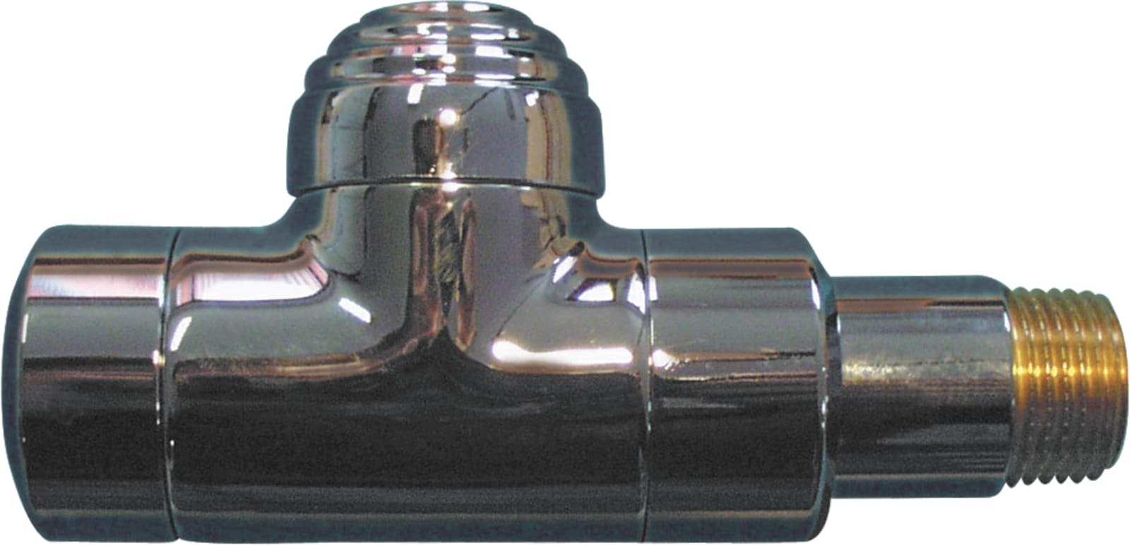 Herz De Luxe voetventiel, messing, 1/2" (15), recht, staartstuk/binnendraad, bediening: schroefgleuf