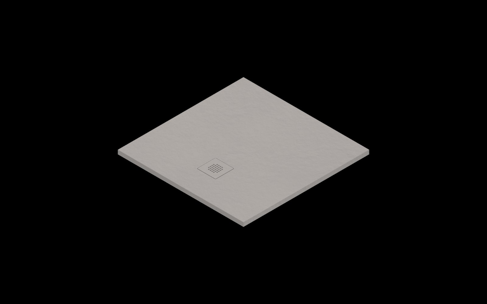 Catalano H3 Solid surface DOUCHEBAK 90X90 Satin Tortora