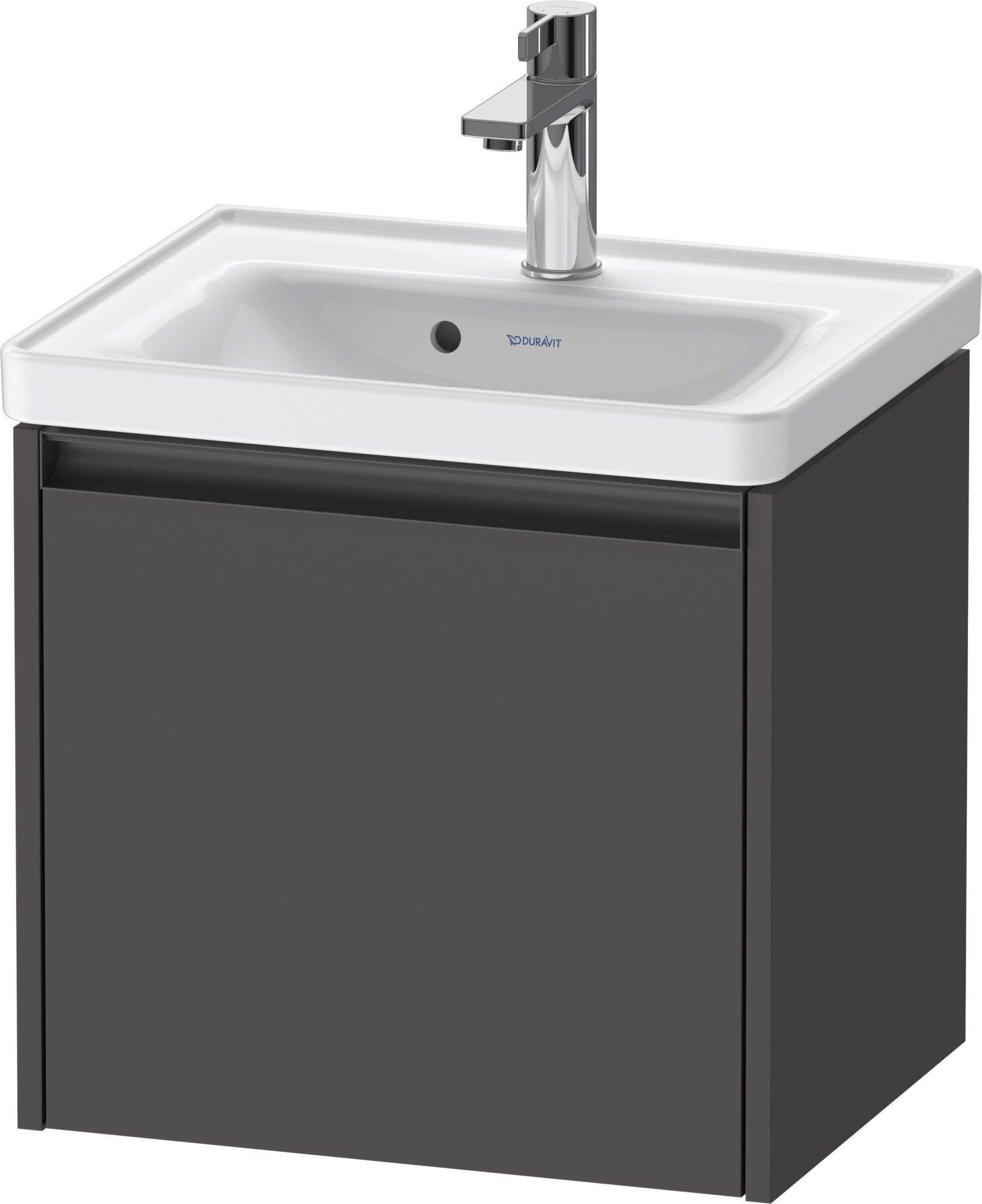 Duravit Ketho.2 Wastafelonderbouw hangend, Grafiet Mat, rechthoekig, aantal grote lades: 1 – K25080049490000