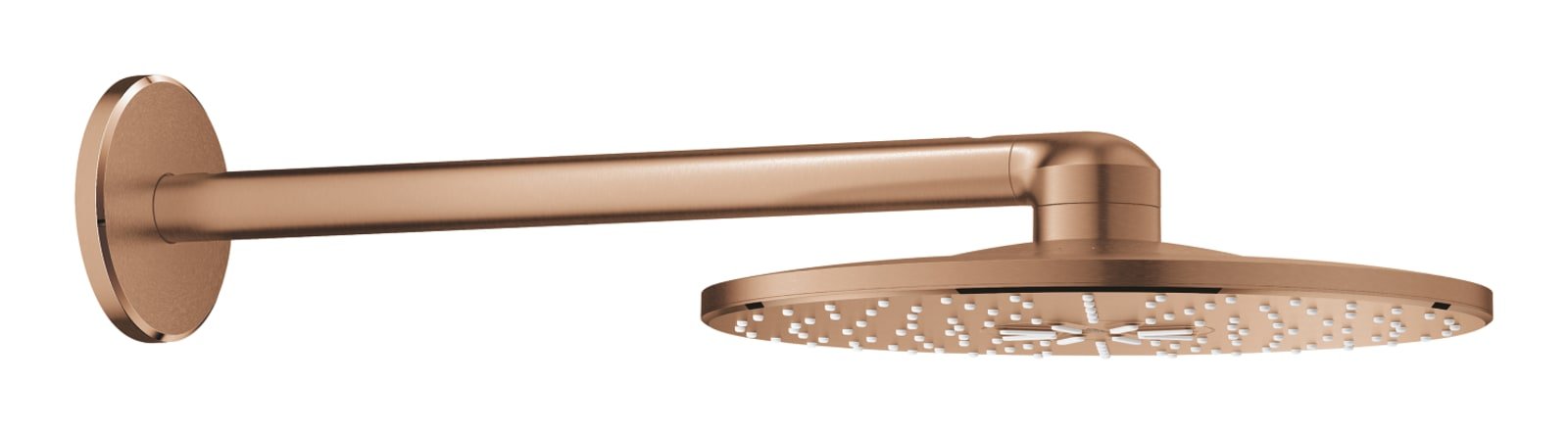 Grohe Rainshower SmartActive, hoofddoucheset Duo, rond, 310mm douchekop, 2x straalsoort, 430mm arm, warm sunset geborsteld